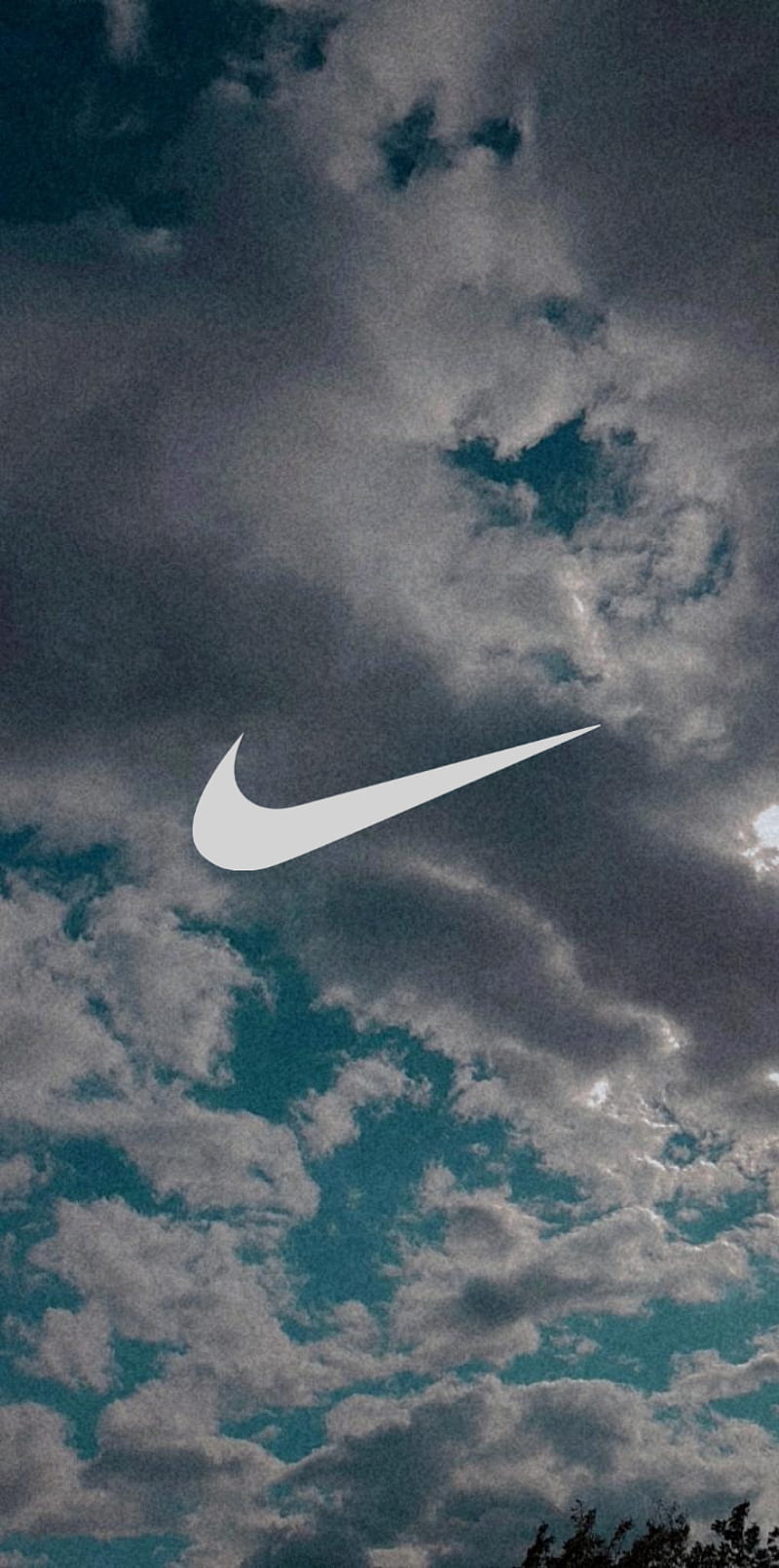 800x1611 Nike vintage, blue, sky, cielo azul, HD phone wallpaper