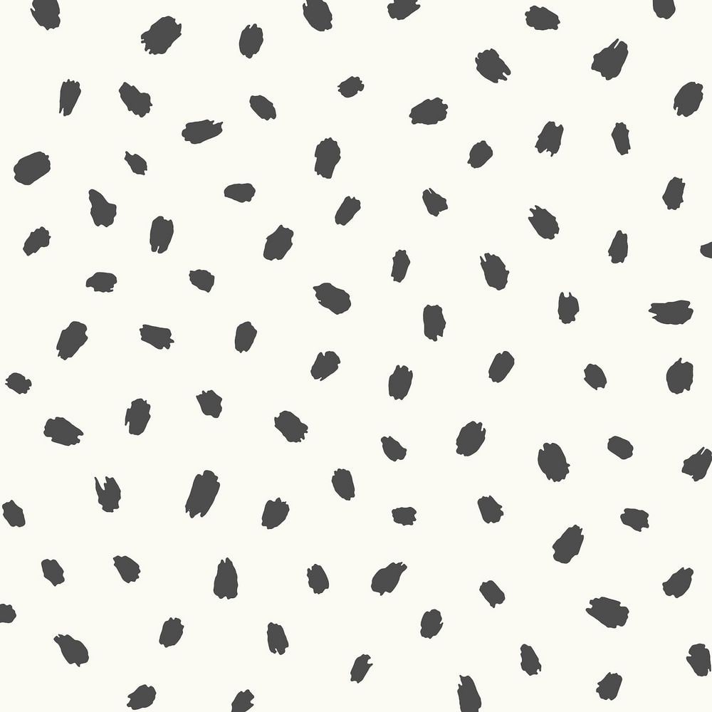 1000x1000 Advantage 4203 27542 Animal Spots Black Polka Dot Wallpaper