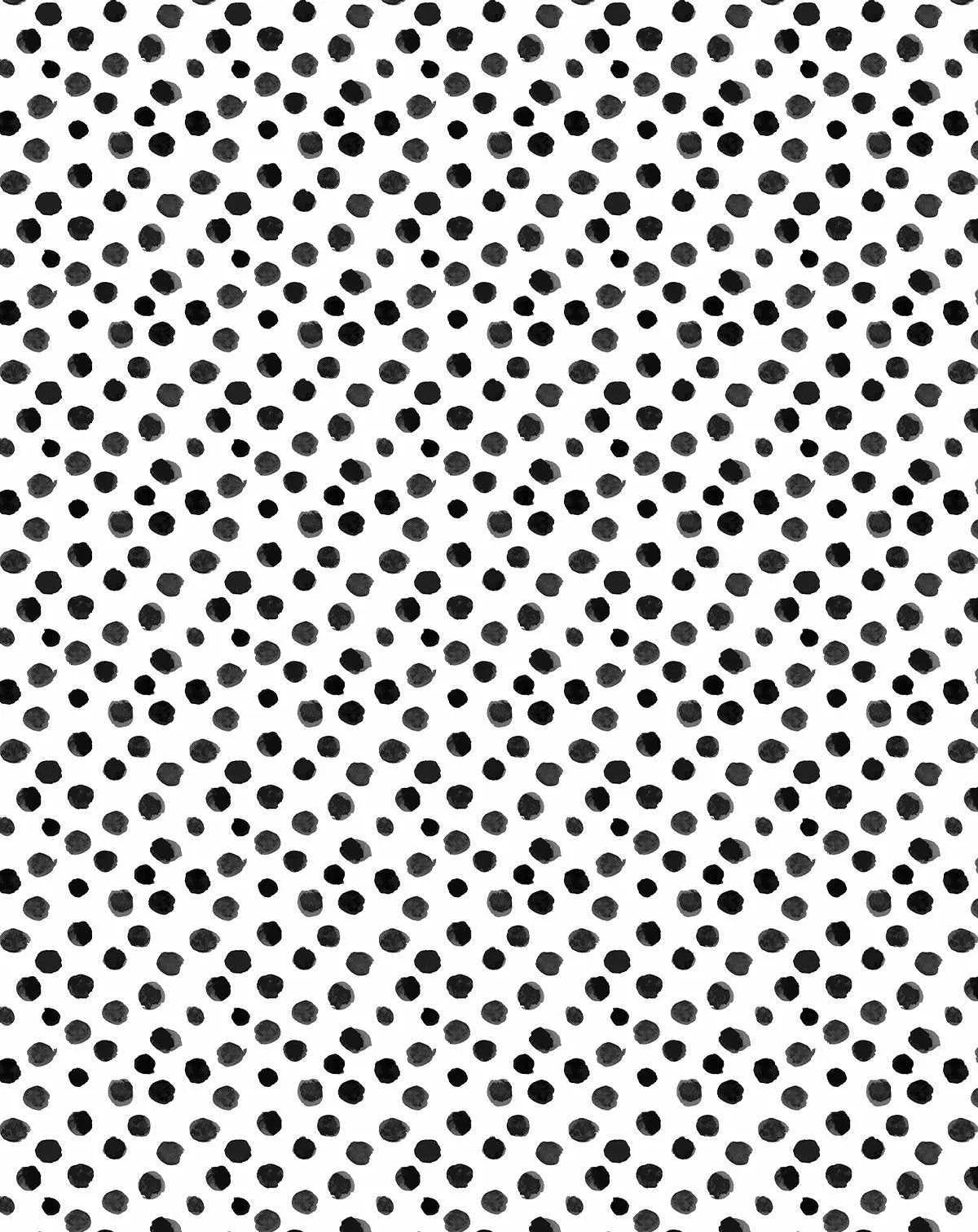 1200x1512 SHOP Polka Dots Spots Black Watercolor Dot Spotty Removable Wallpaper