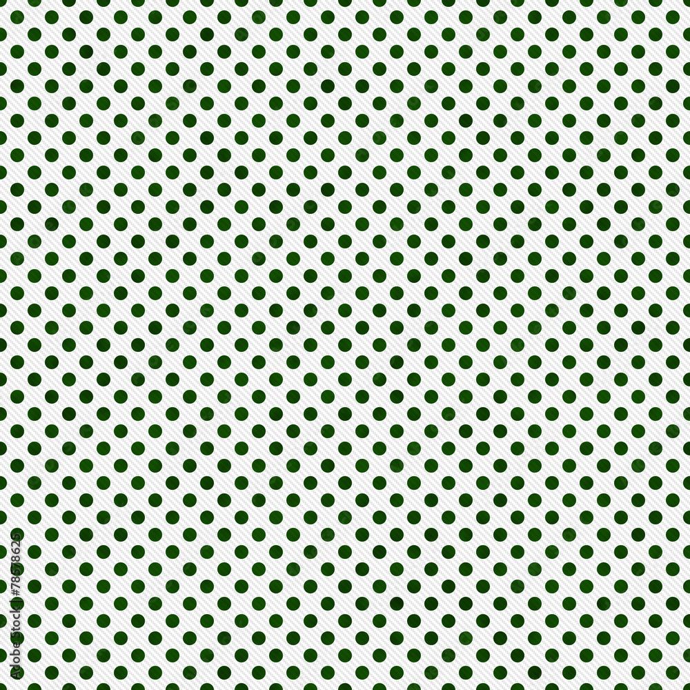 1000x1000 Dark Green and White Small Polka Dots Pattern Repeat Background Stock Illustration