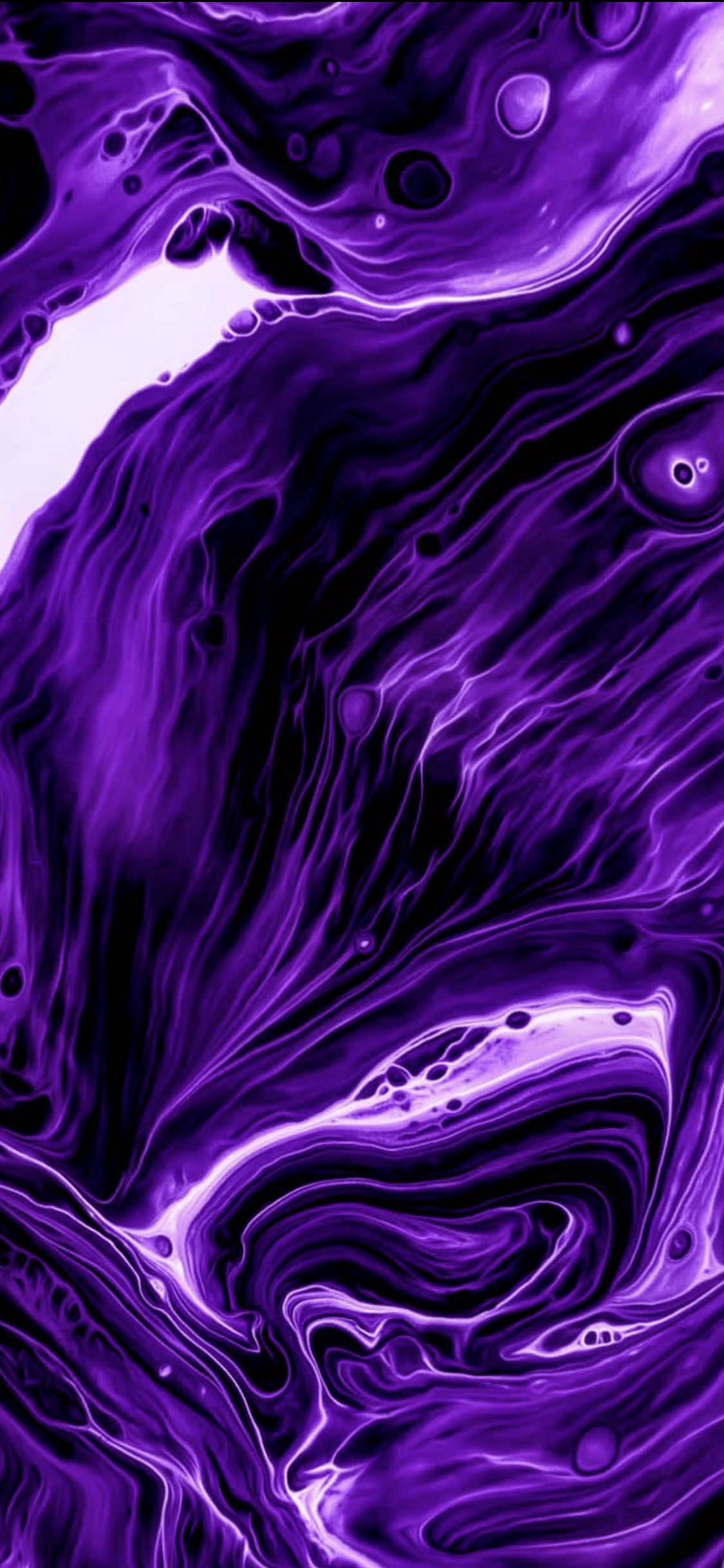 1125x2436 Purple Liquid Wallpaper