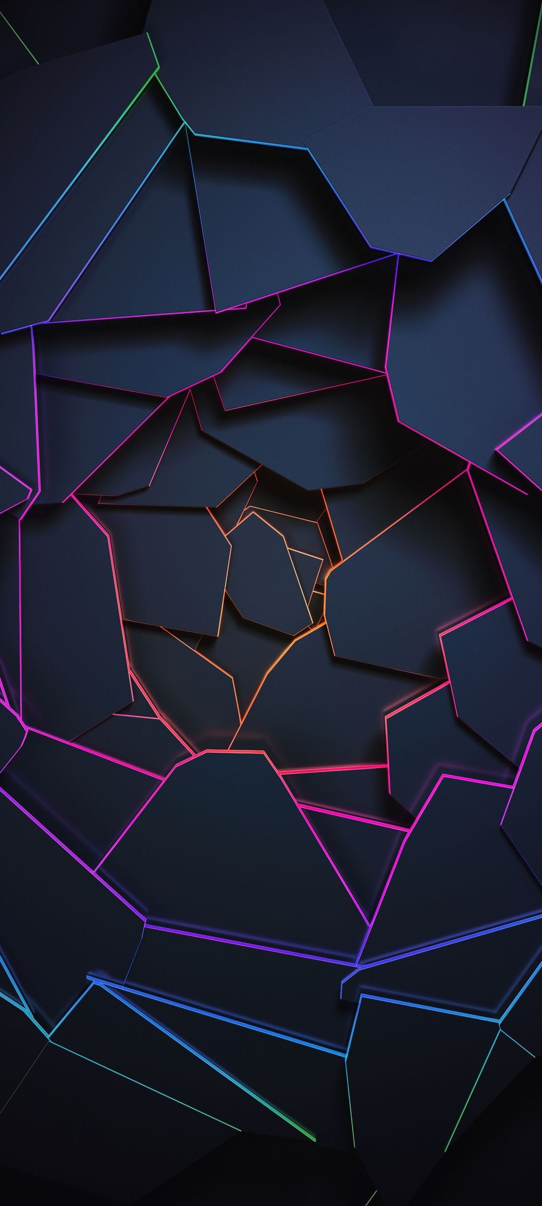 1080x2400 Wallpaper Triangle, Graphic Design, Visual Arts, Purple, Violet, Background Free Image