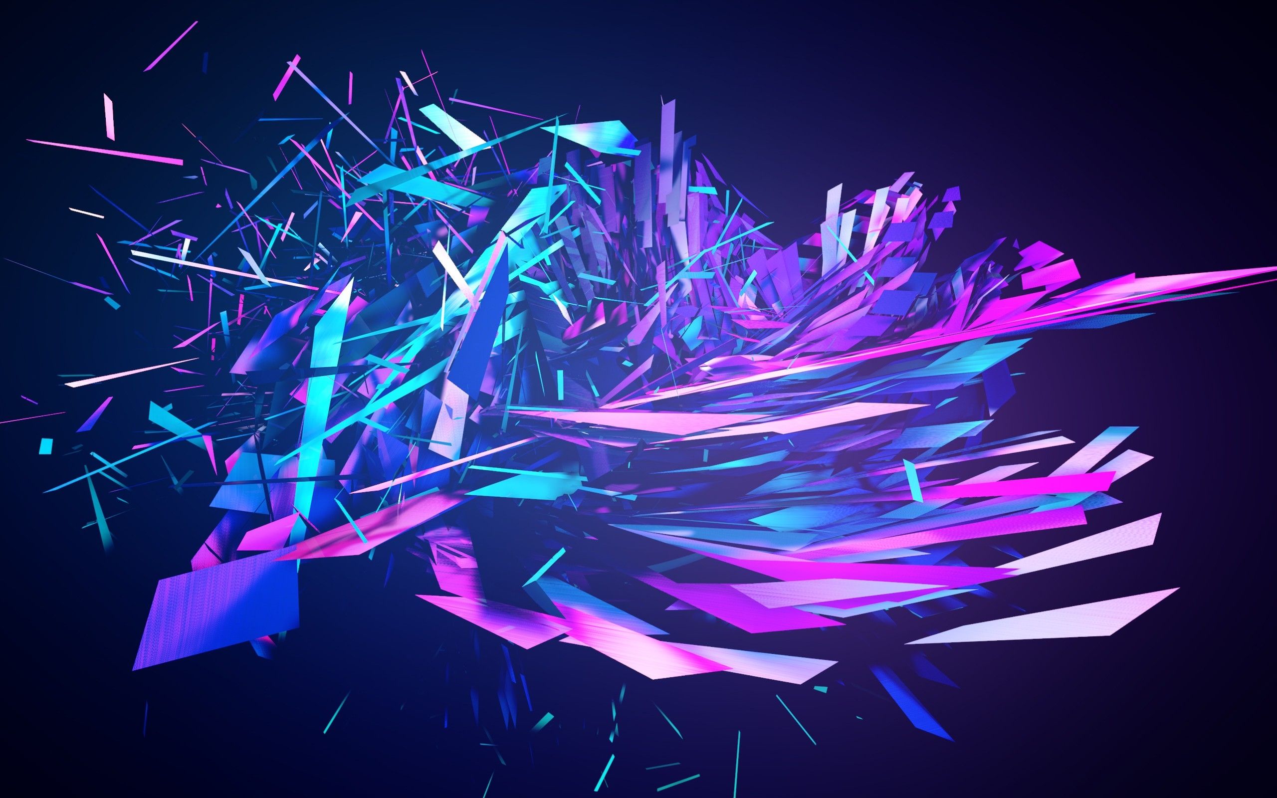 2560x1600 Wallpaper Blue and Pink Abstract Painting, Background Free Image