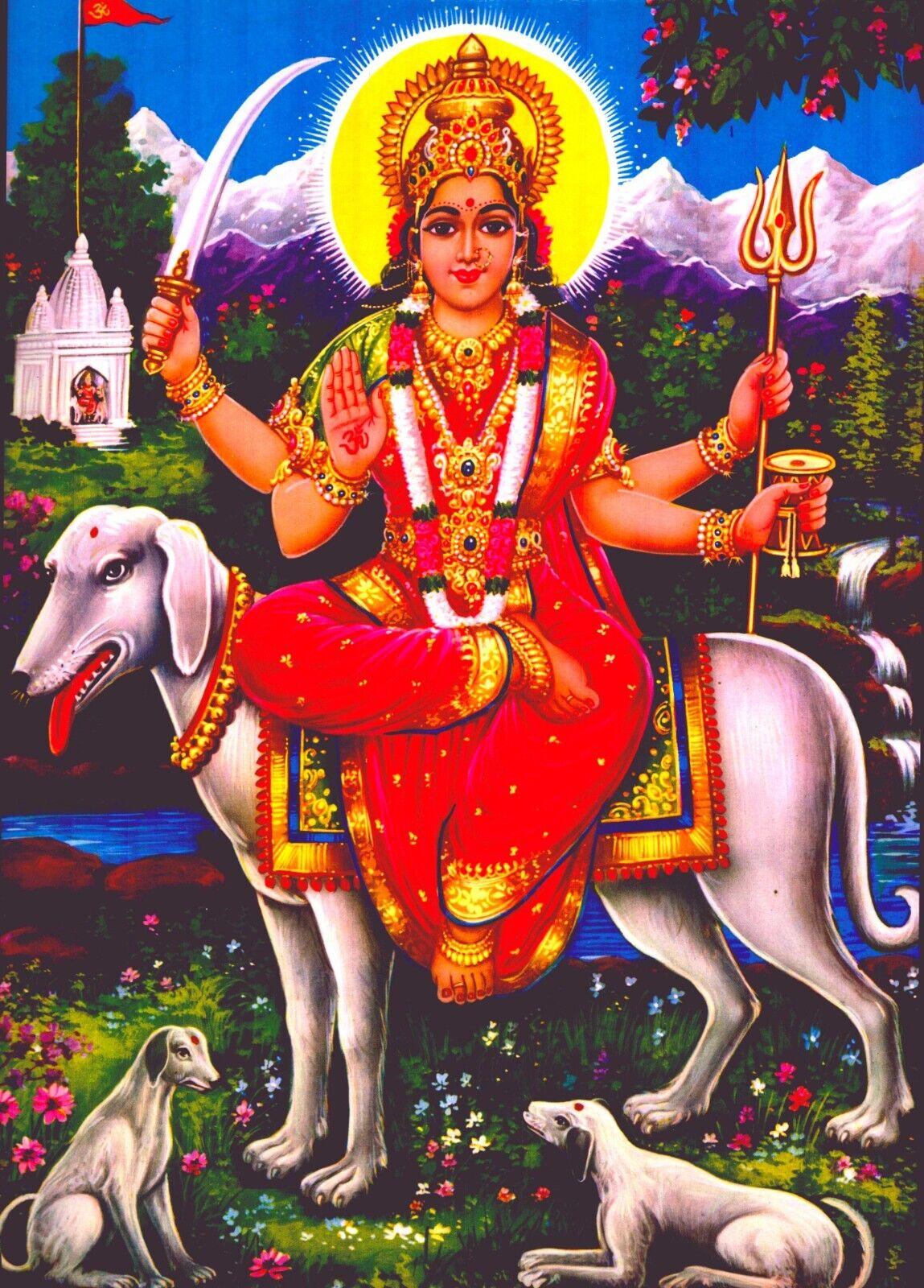 1149x1600 Hindu God Goddess Picture Print Vintage Poster Religious Photo Wall Large