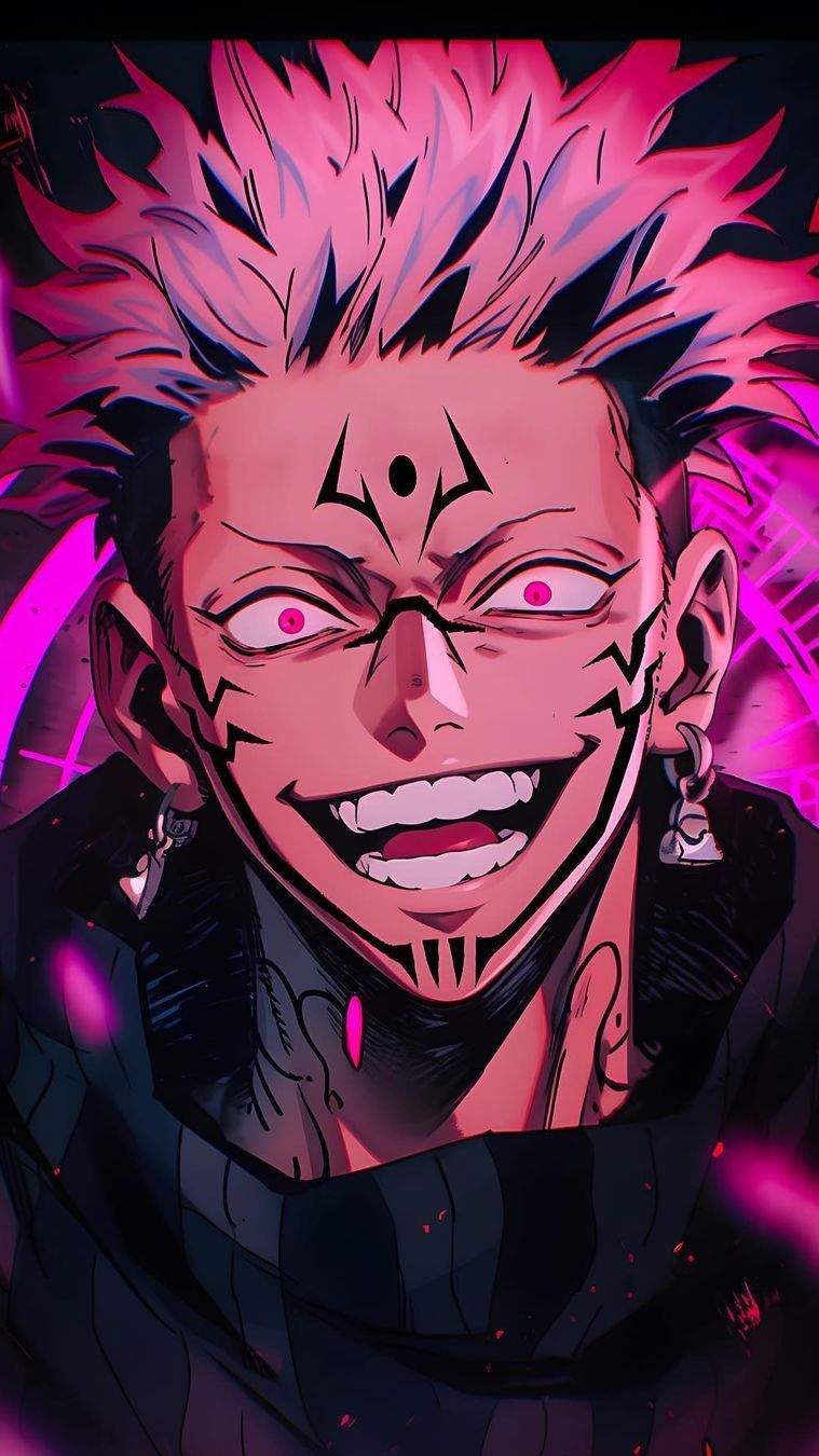 759x1350 Sukuna Smile Wallpaper