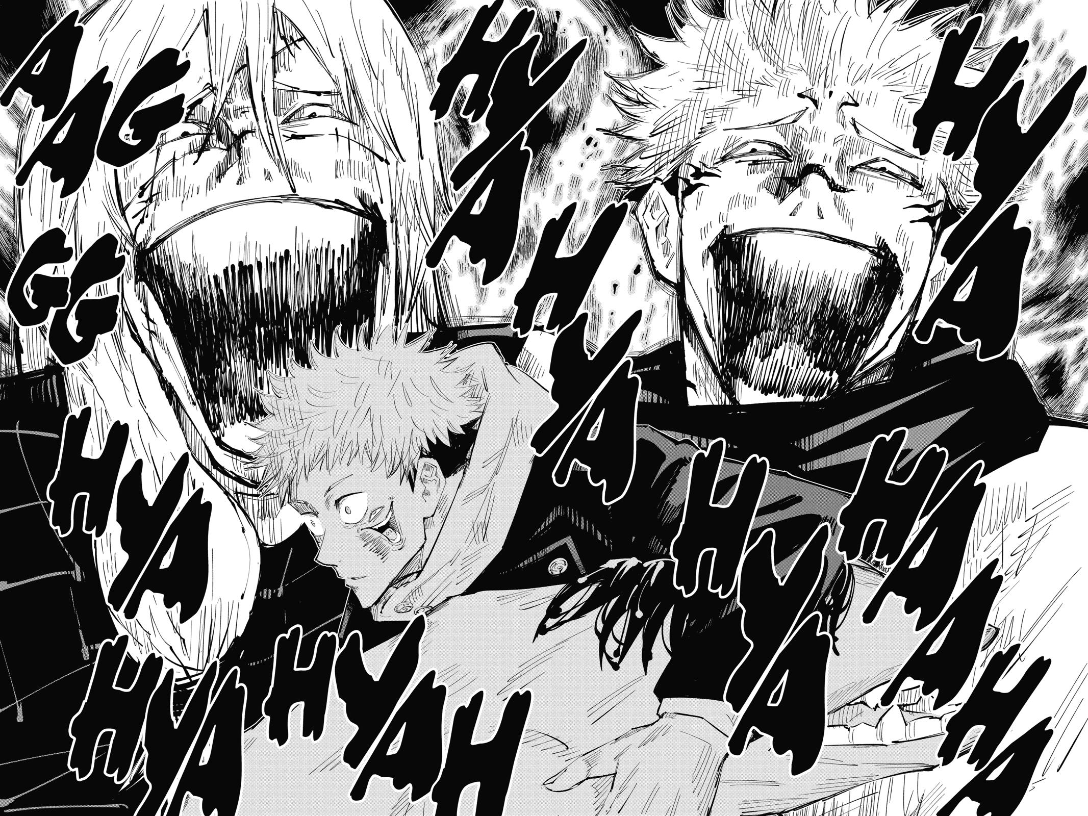 2133x1600 Anime vs Manga: Mahito and Sukuna's laugh