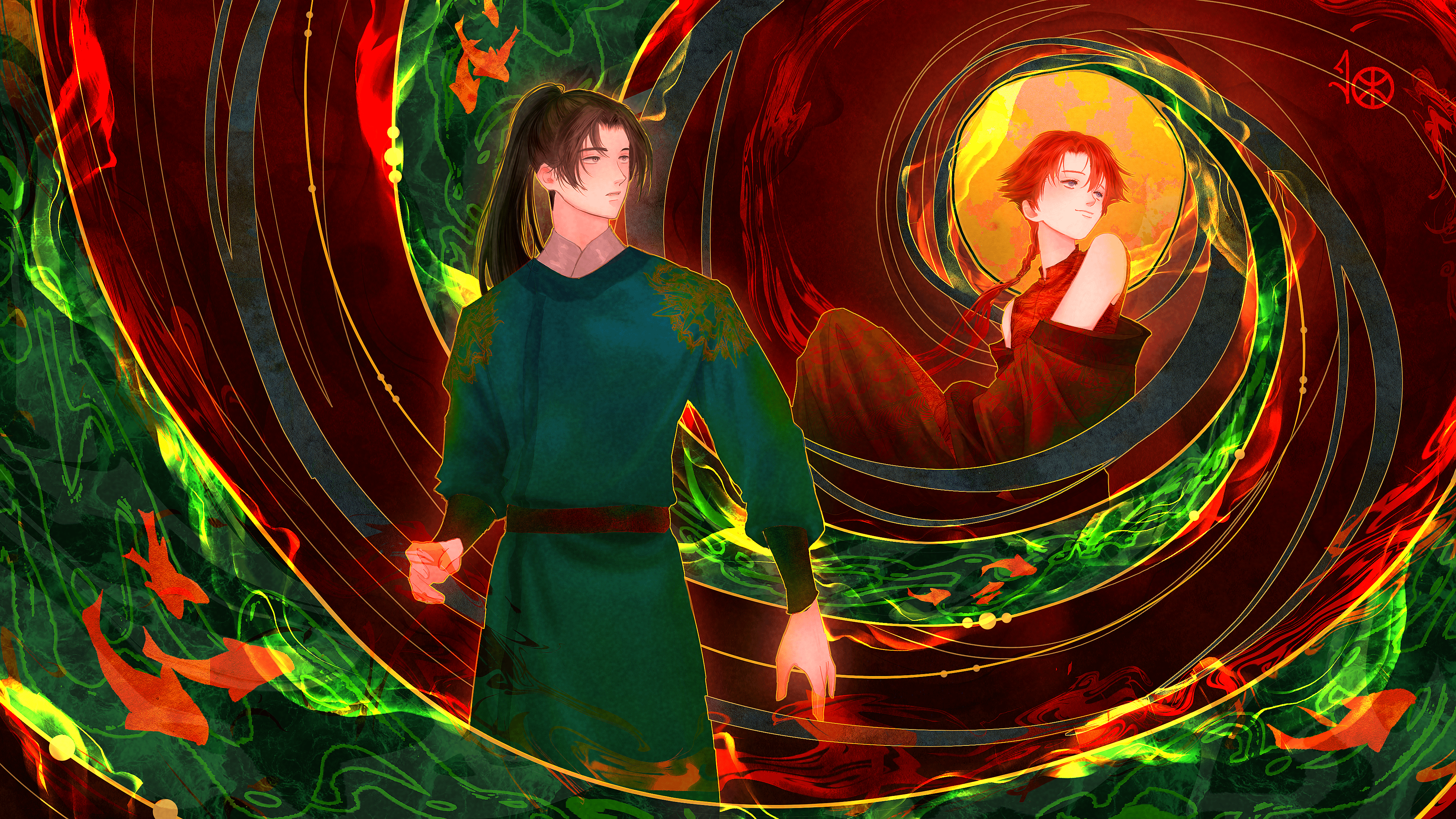 3840x2160 Legend of Exorcism : a fanart (artist is me)
