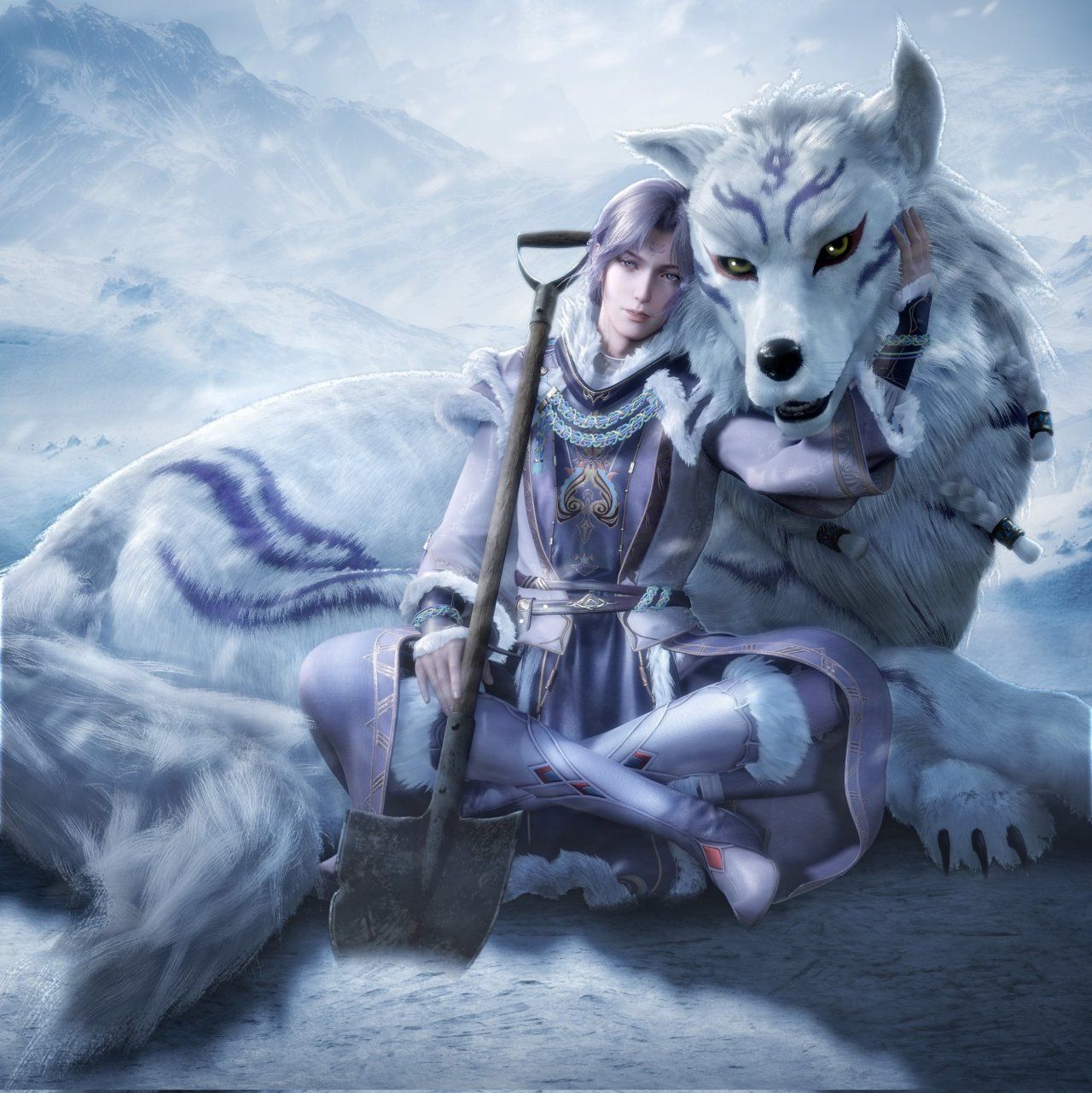 1280x1281 image tagged with tianbao fuyao lu, lu xu, mo rigen
