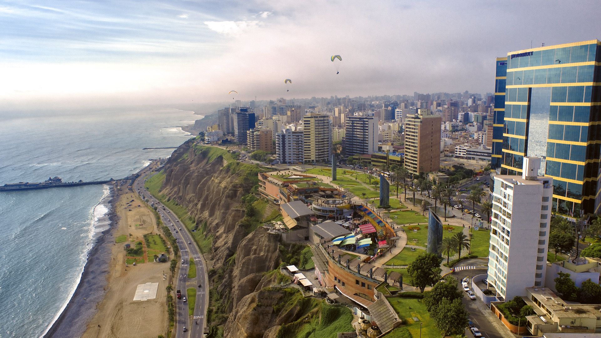 1920x1080 Explore the Miraflores seafront, where adventure meets the immensity of the Peru