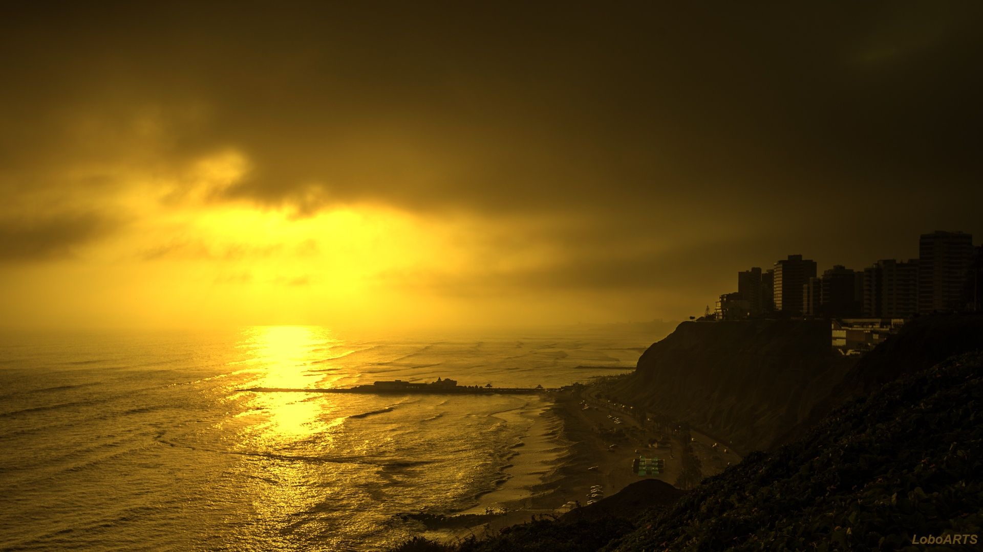1920x1080 Miraflores, Peru 4K UHD Wallpaper for UltraHD Desktop and TV