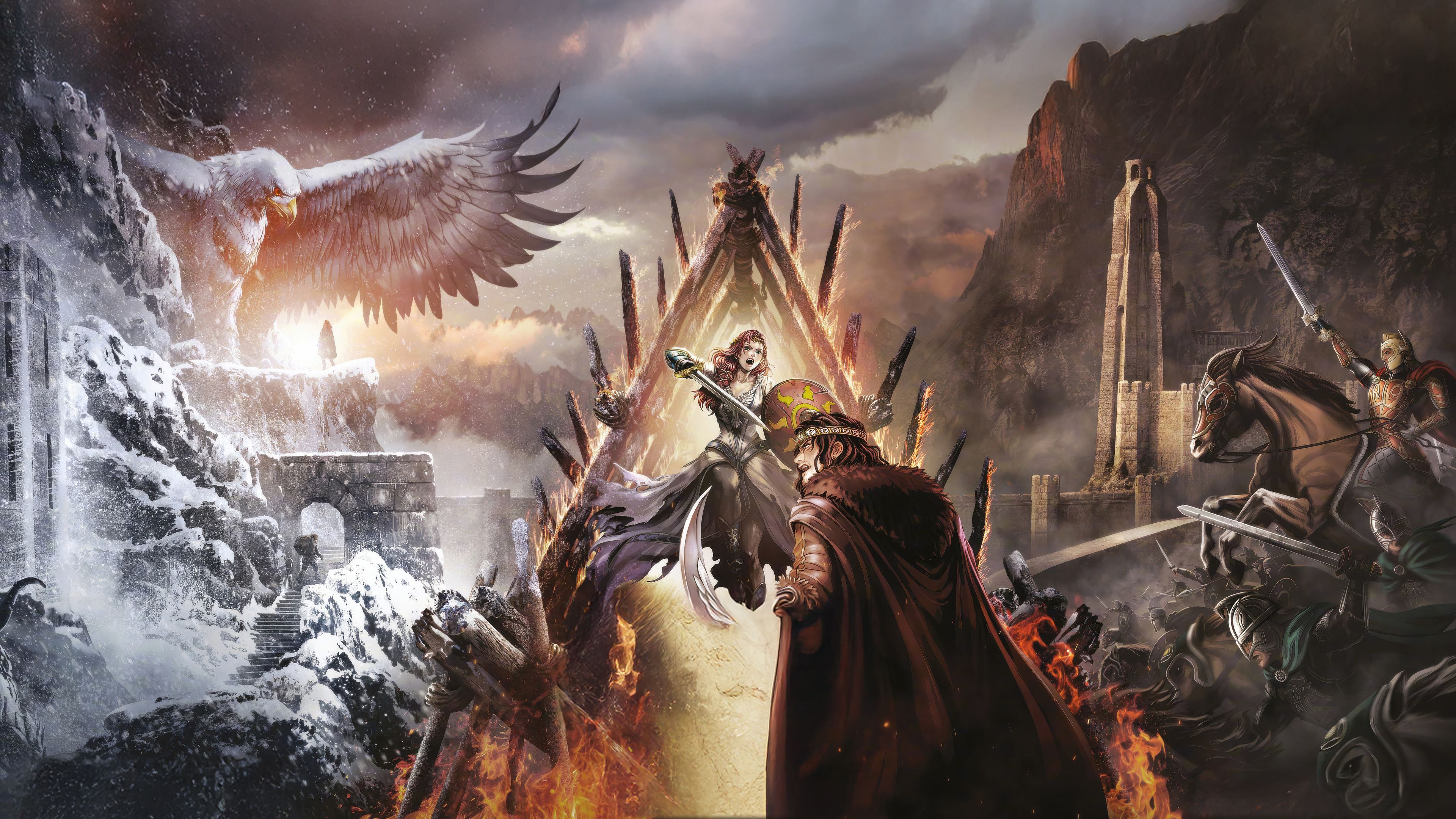 3840x2160 Download The Lord Of The Rings: The War Of The Rohirrim The Lord Of The Rings 4k Ultra HD Wallpaperx2160