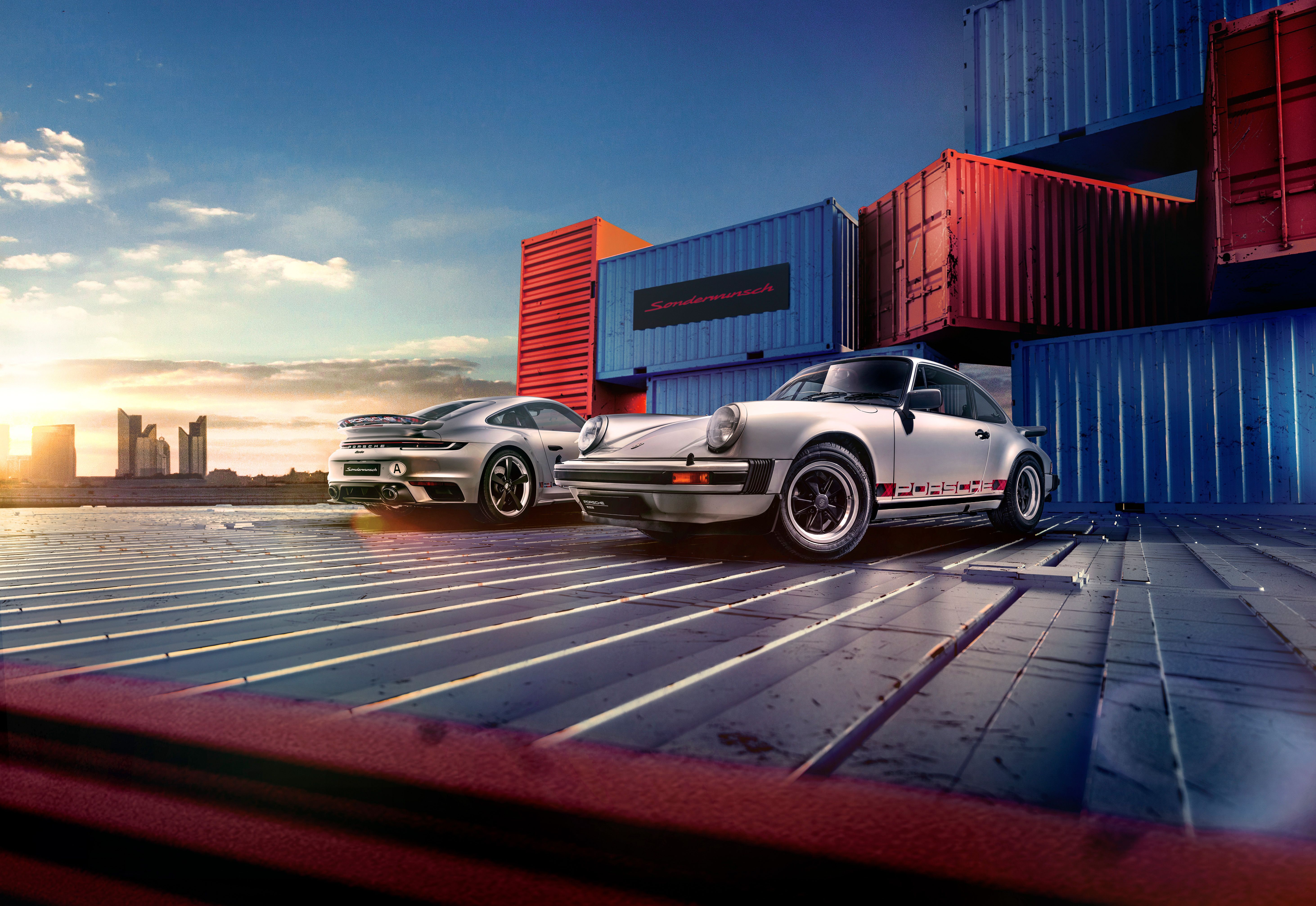 5849x4027 Porsche 911 Wallpaper 4K, Classic cars, Turbo, 5K