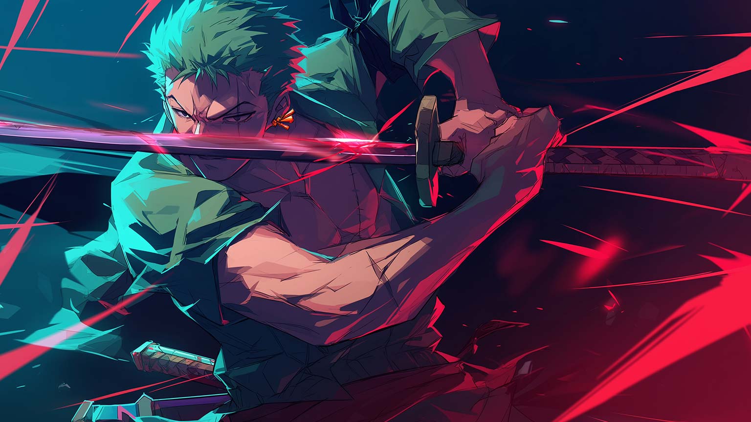 1536x864 One Piece Zoro Desktop Wallpaper