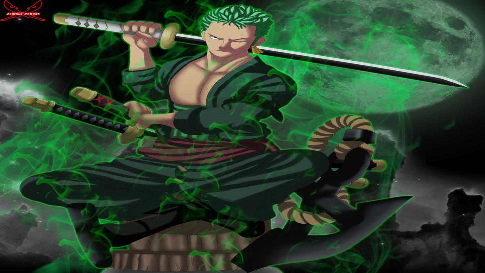 1600x900 Desktop wallpaper: Roronoa Zoro, Anime, One Piece 4K free download for PC. 1504051