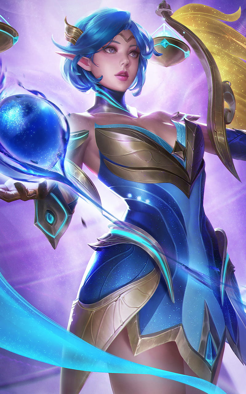 800x1280 Lunox, legend, legends, mage, ml, moba, mobile, skin, zodiak, HD phone wallpaper