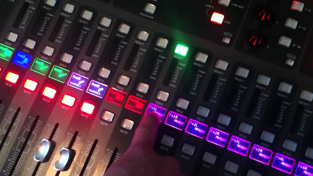 1280x720 Behringer X32 FX into Monitors