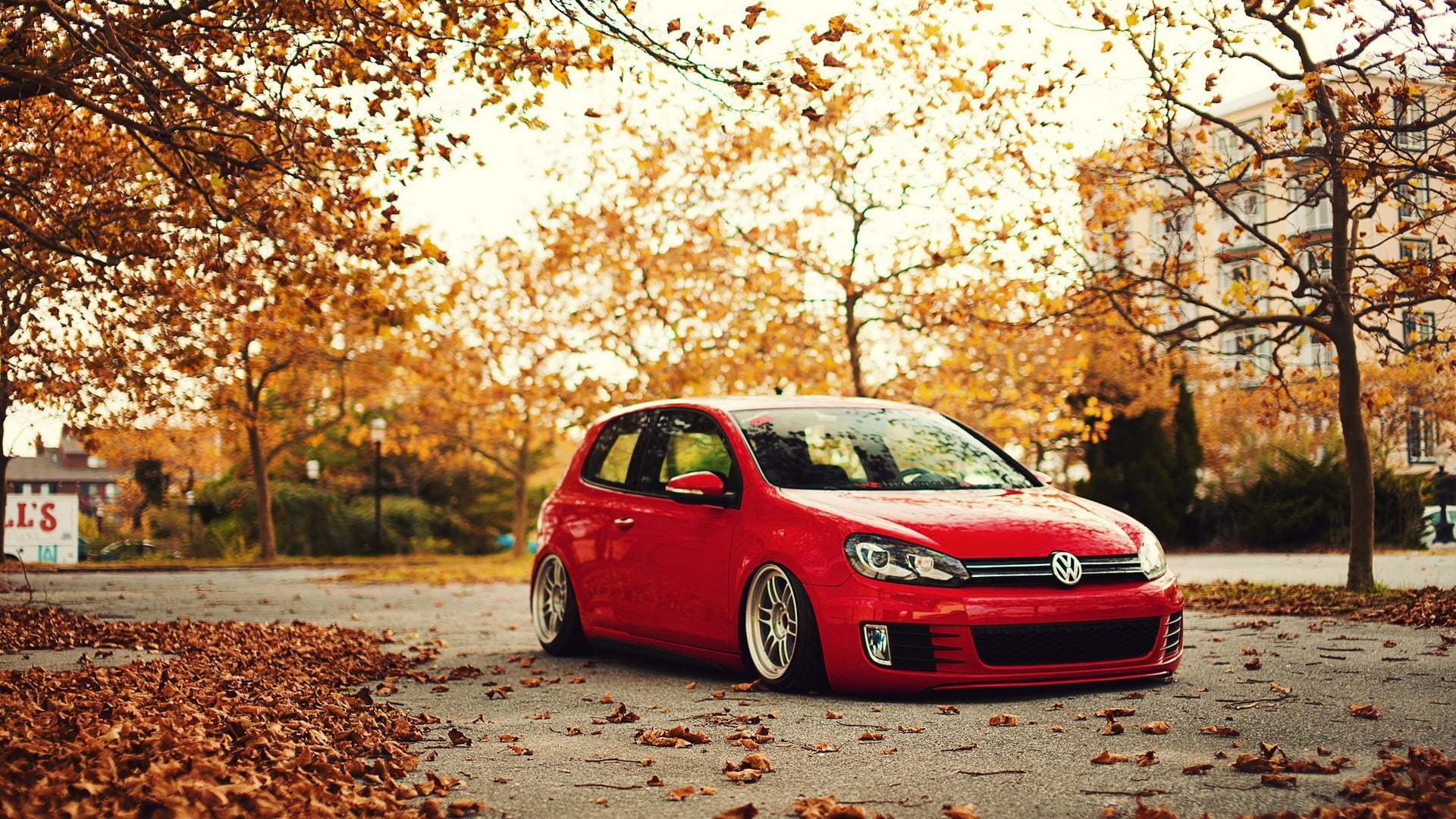 1920x1080 Volkswagen, Stance, fall, Golf GTI HD wallpaper