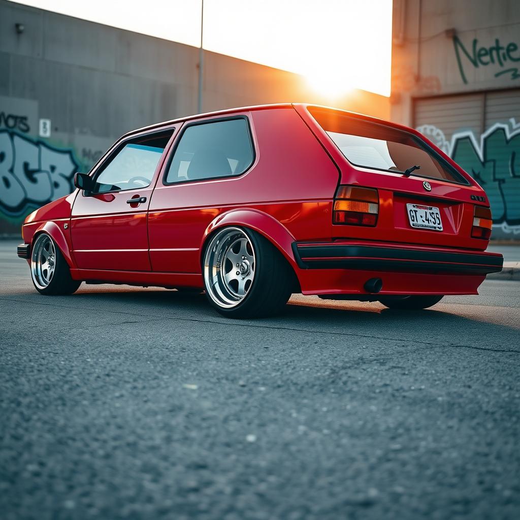 1024x1024 Custom 1990 VW Gol GTI: Aggressive Style Unleashed