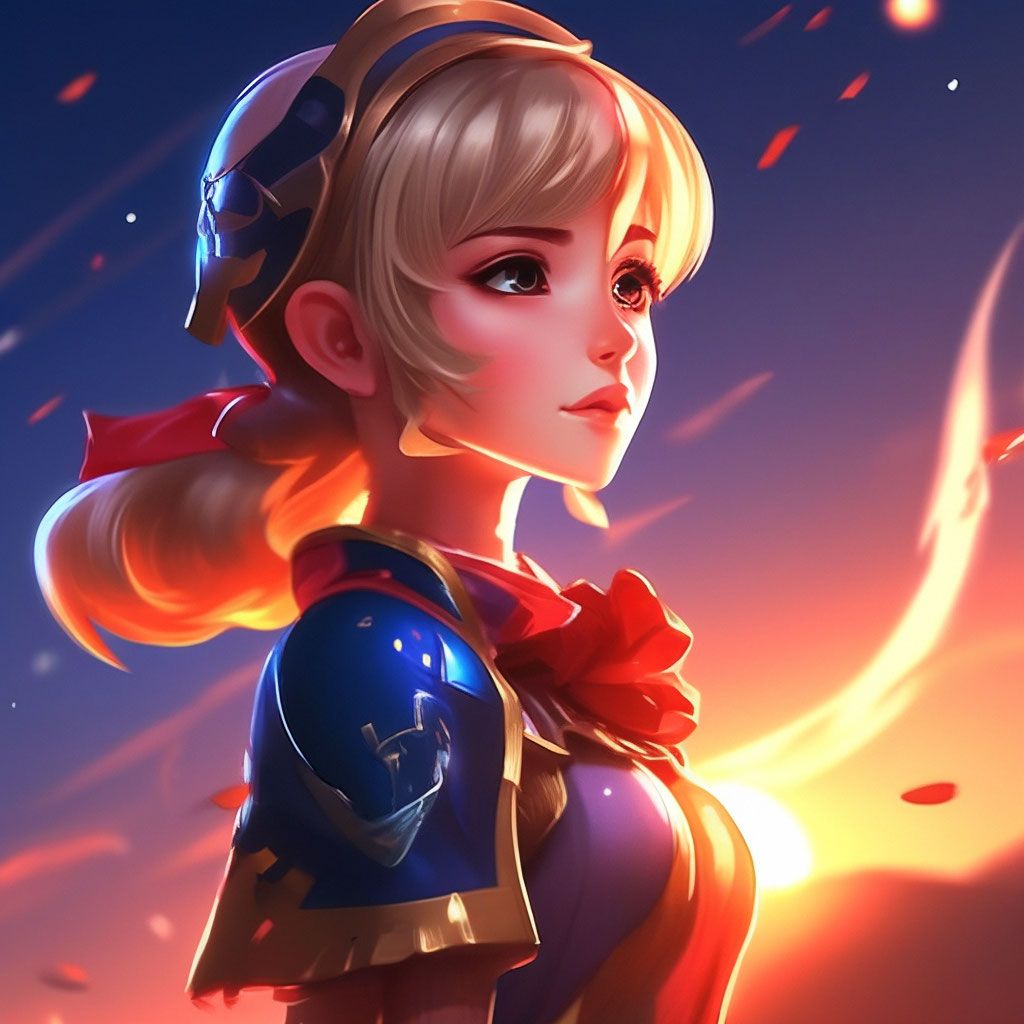1024x1024 The ART of the character from the Mobile Legend game Lolita, a girl not tall