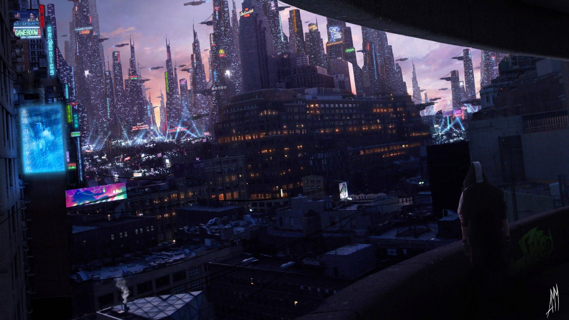 1920x1080 Download Cyberpunk Wallpaper