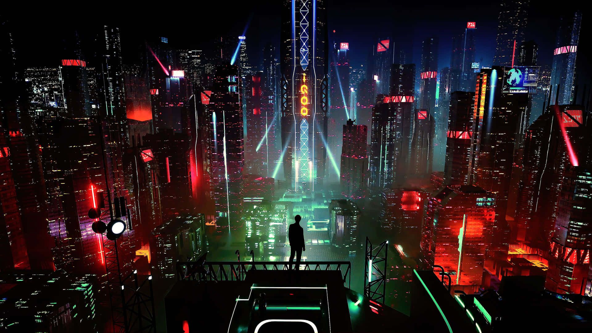 1920x1080 Cyberpunk City Background