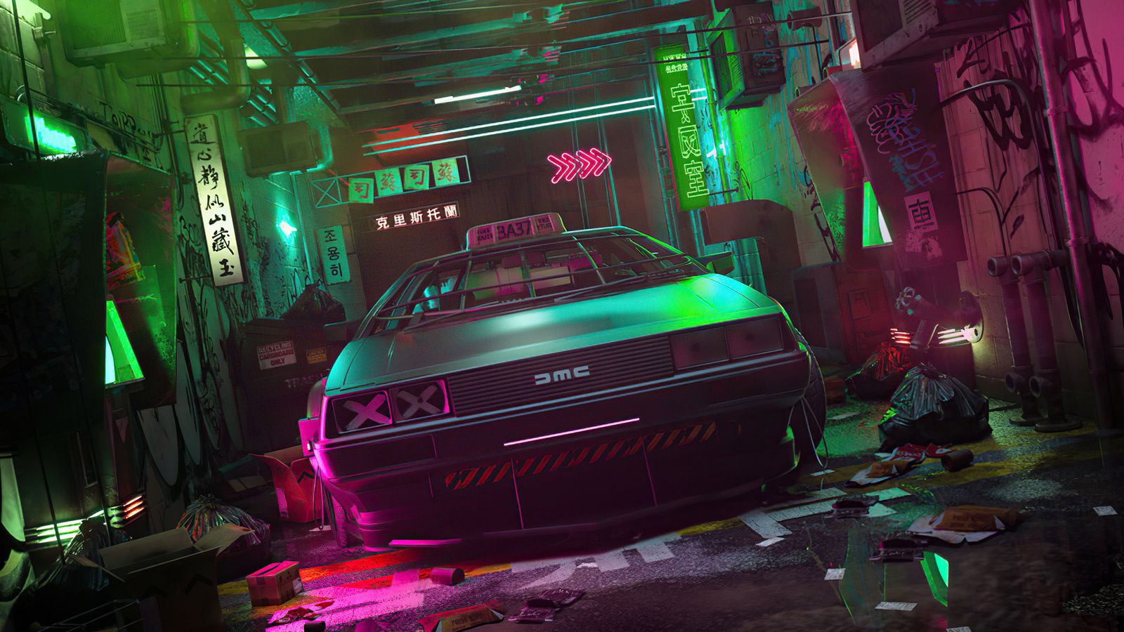 1600x900 Cyber DeLorean 4k Wallpaper, 1600x900 Resolution HD 4k Wallpaper, Image, Background, Photos and Picture