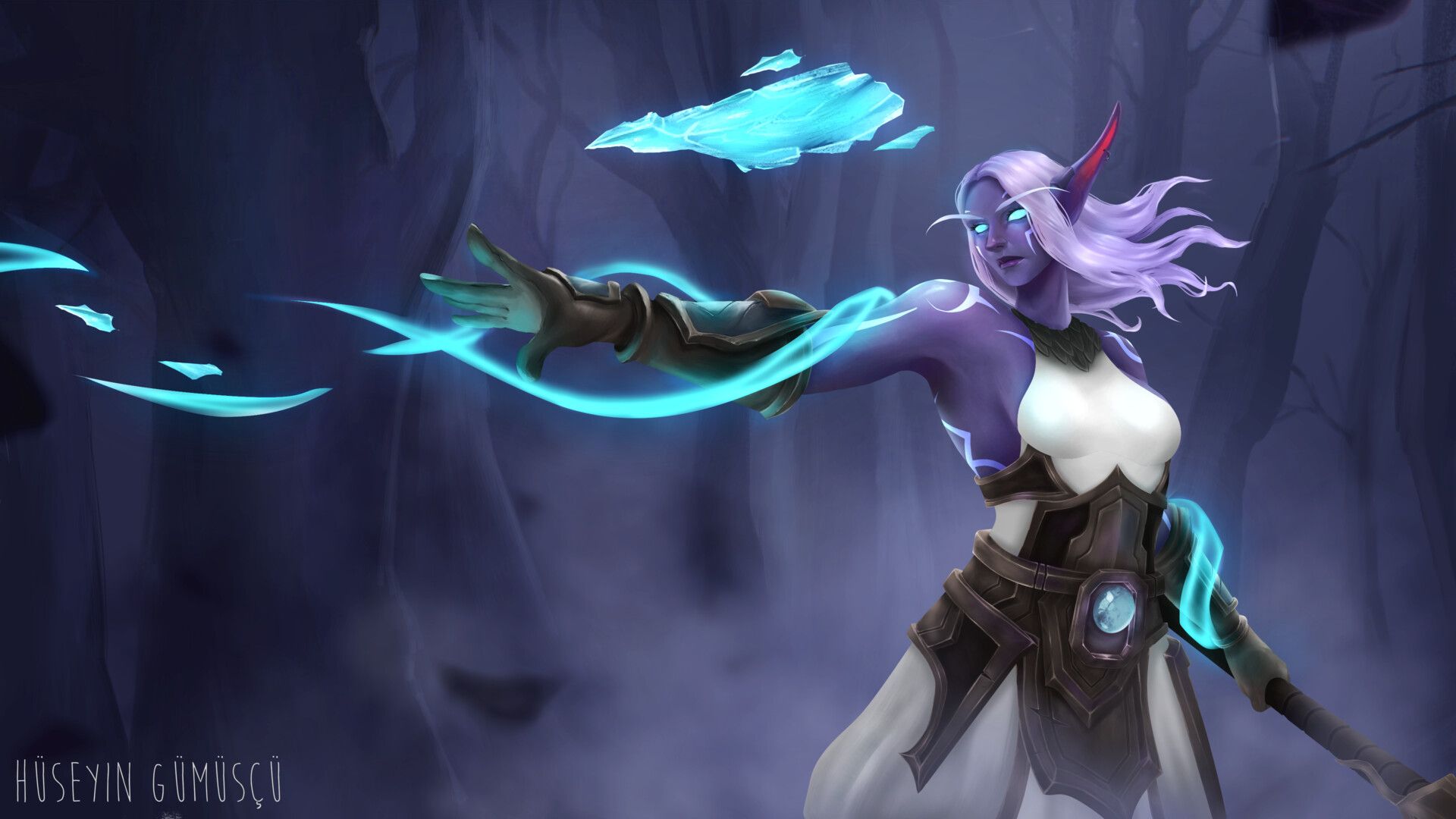 1920x1080 Nightborne Elf Frost Mage