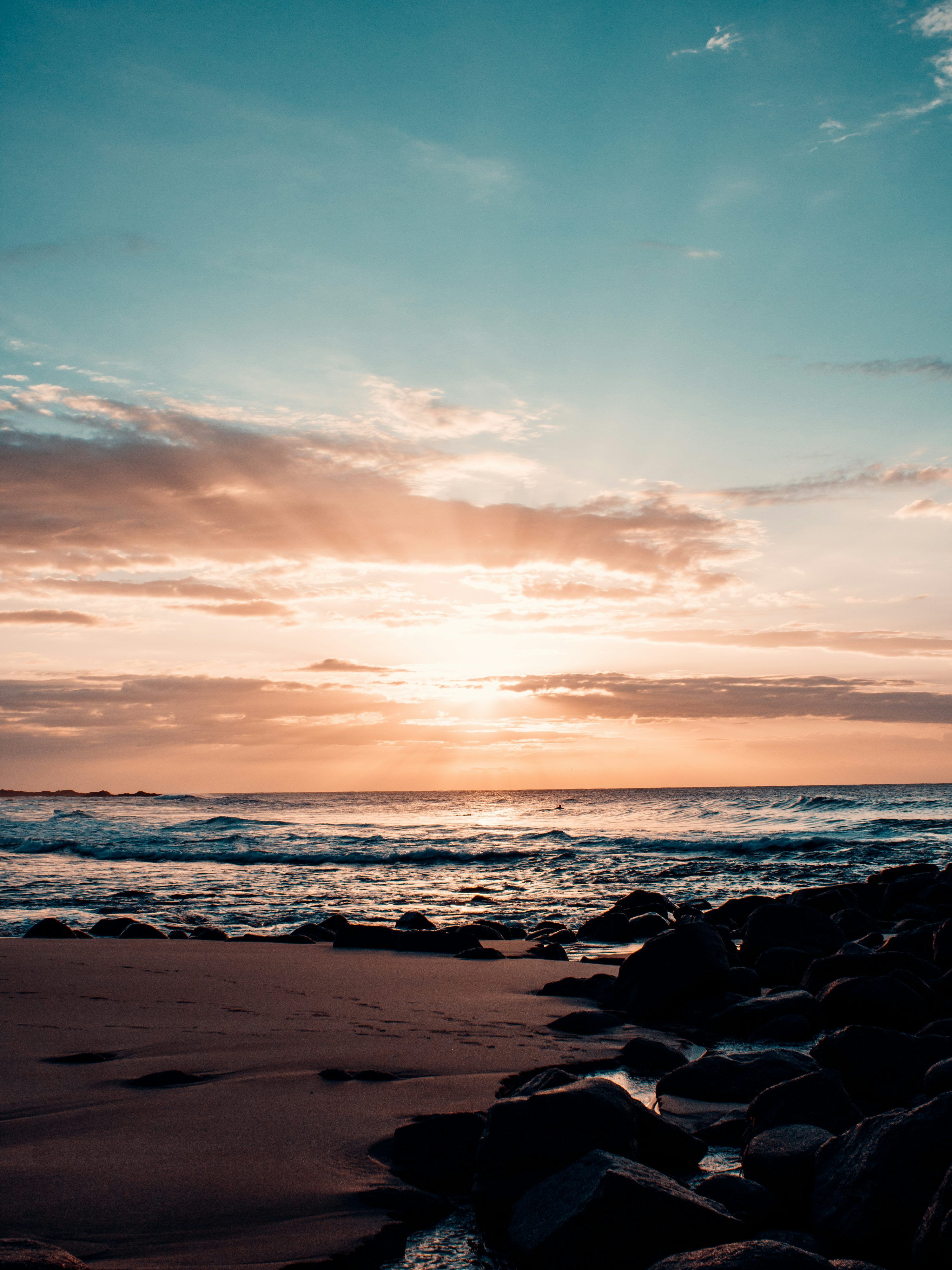 3000x4001 Morning Beach Picture. Download Free Image