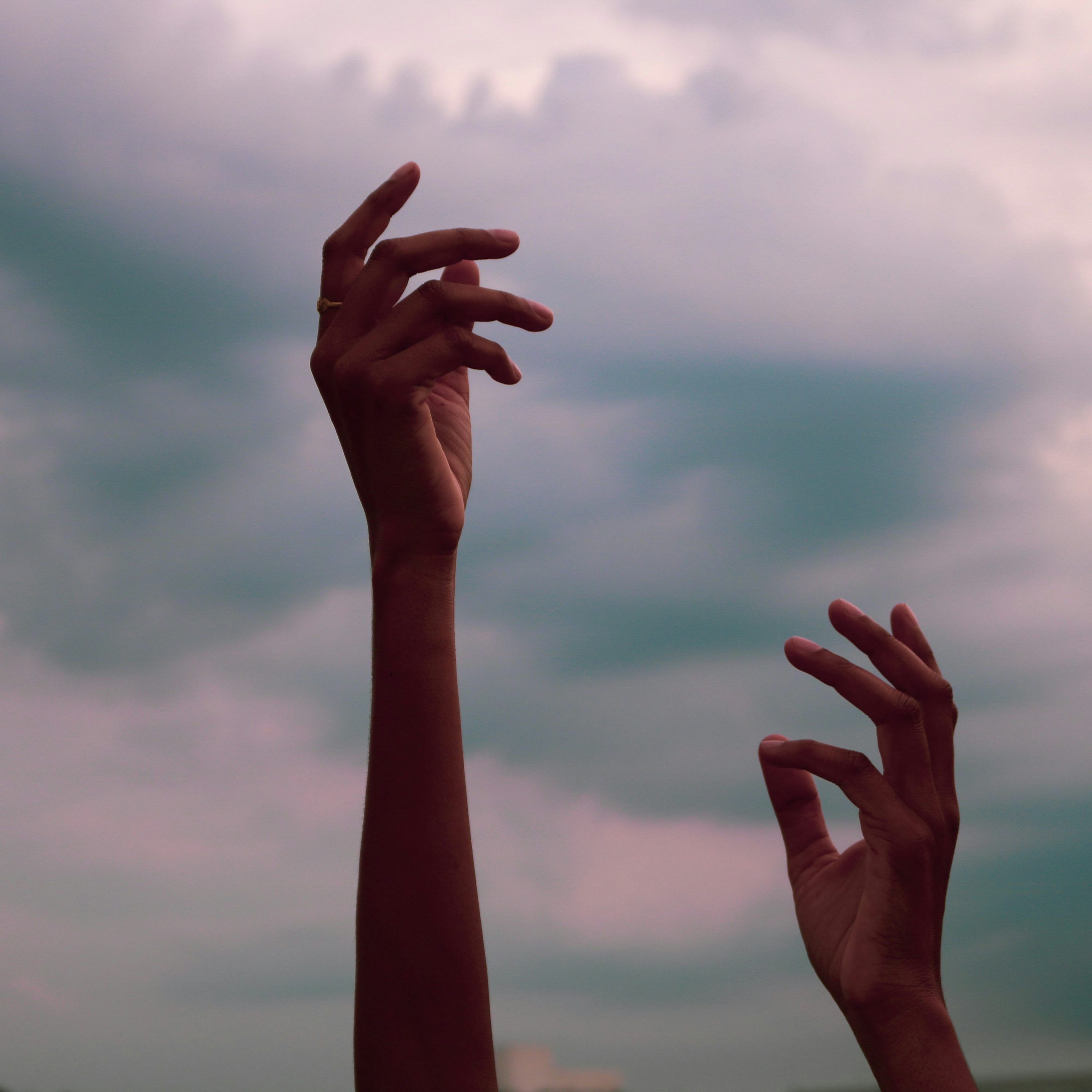 3000x3000 Persons hand raising up photo