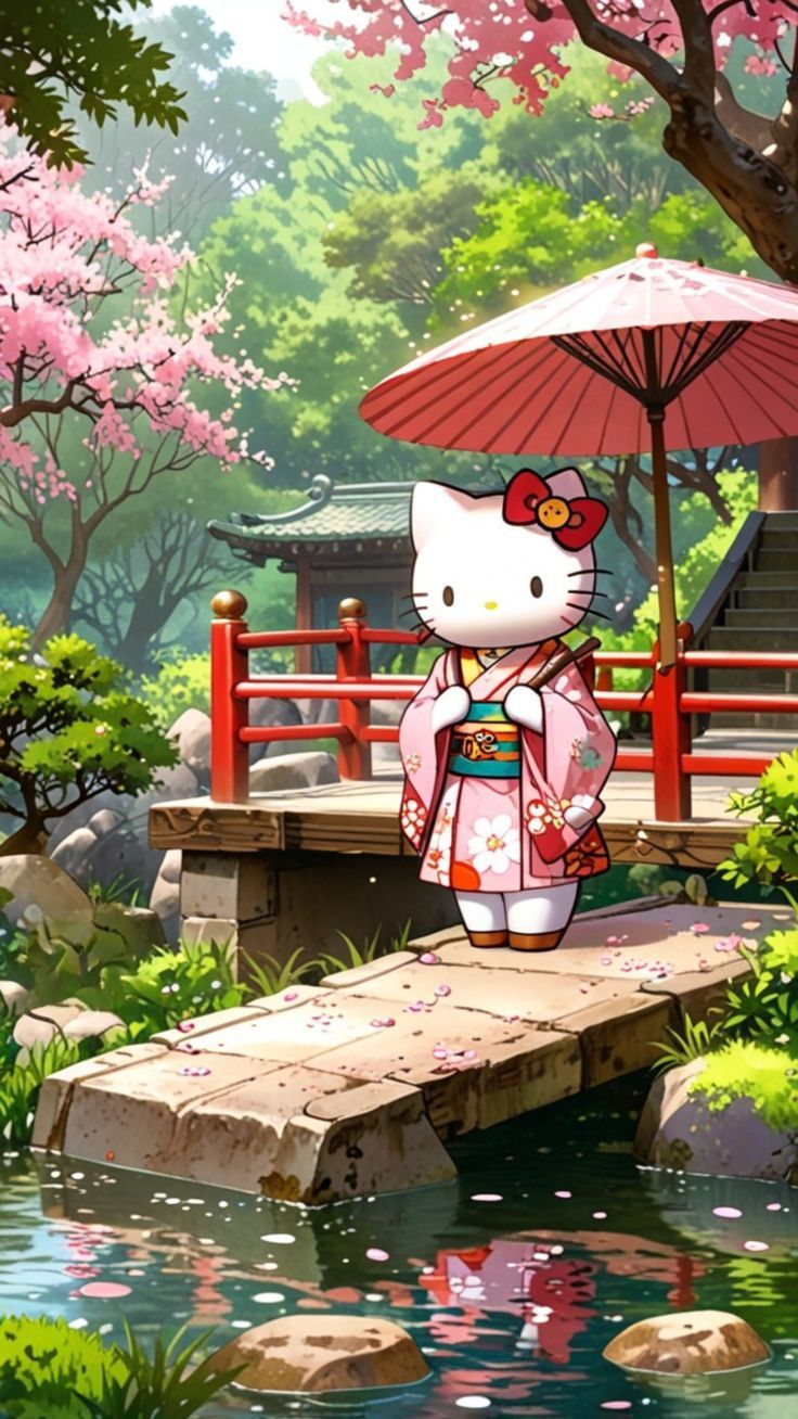 736x1308 Hello Kitty iPhone Wallpaper