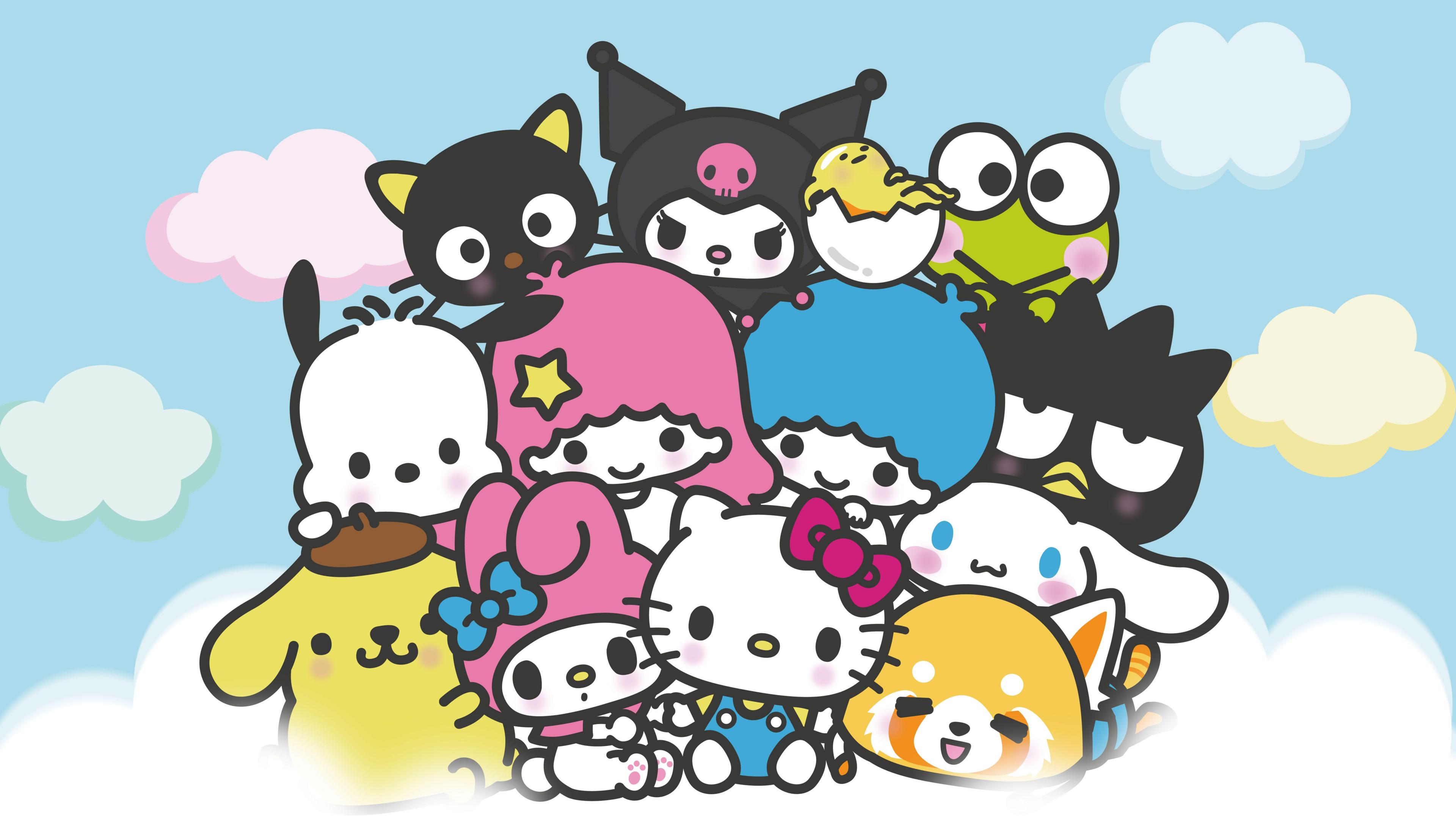 3840x2160 Sanrio Wallpaper 4K, Character poster, Cute cartoon