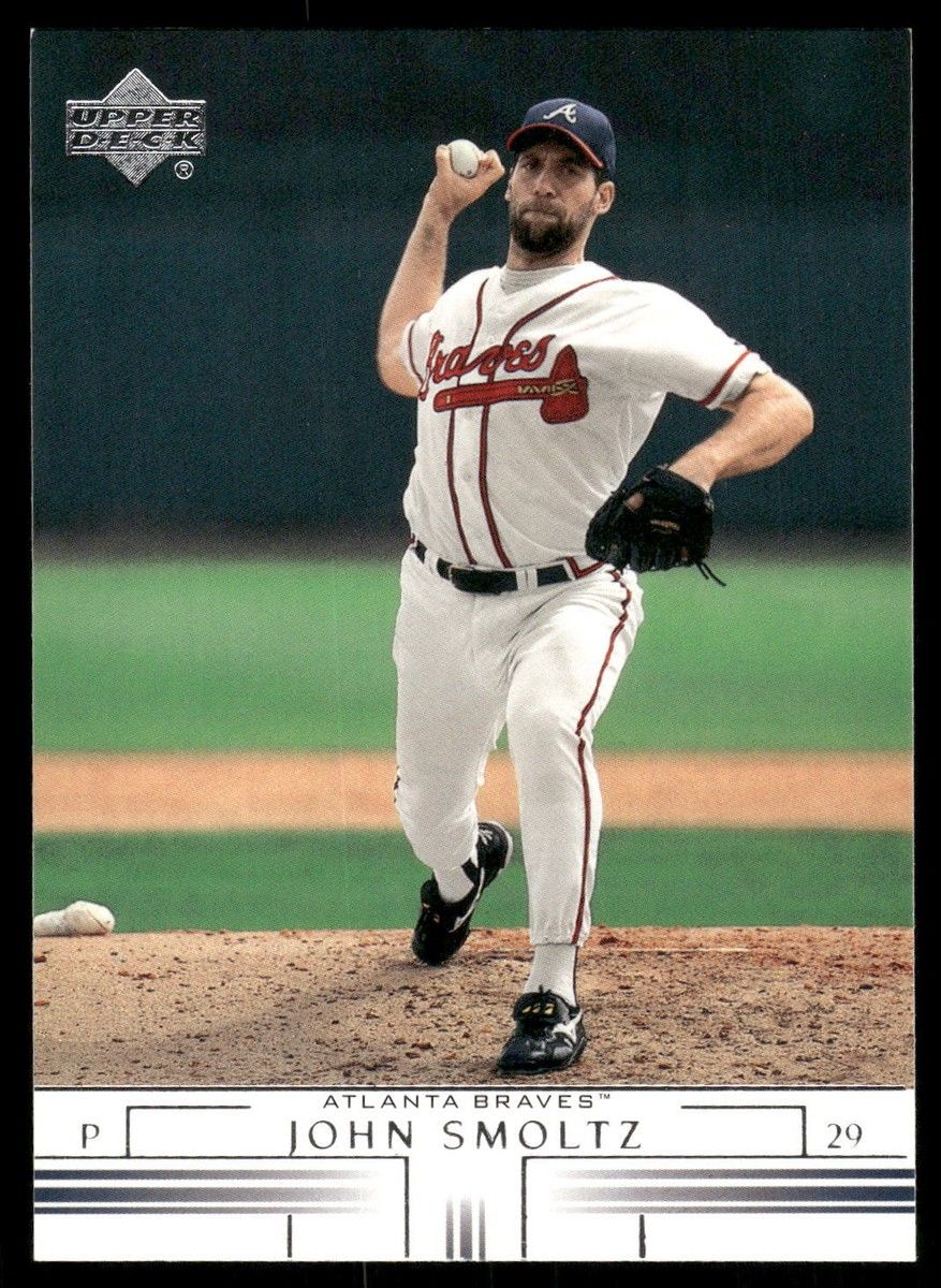 877x1200 Upper Deck John Smoltz Atlanta Braves Baseball Card