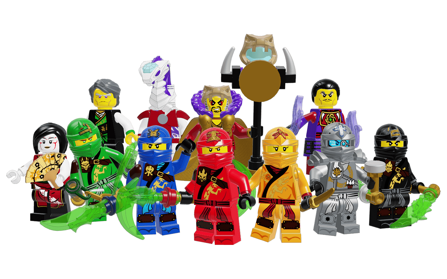 1440x900 Mecabricks.com. LEGO Ninjago Season 4 Tournament of Elements