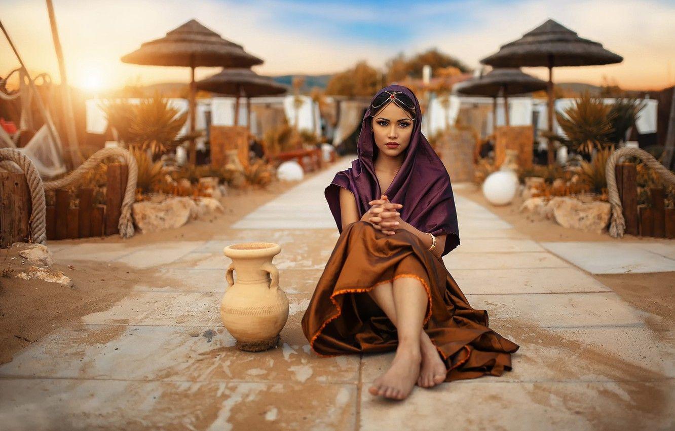 1332x850 Wallpaper makeup, pitcher, the beauty, Alessandro Di Cicco, Arab