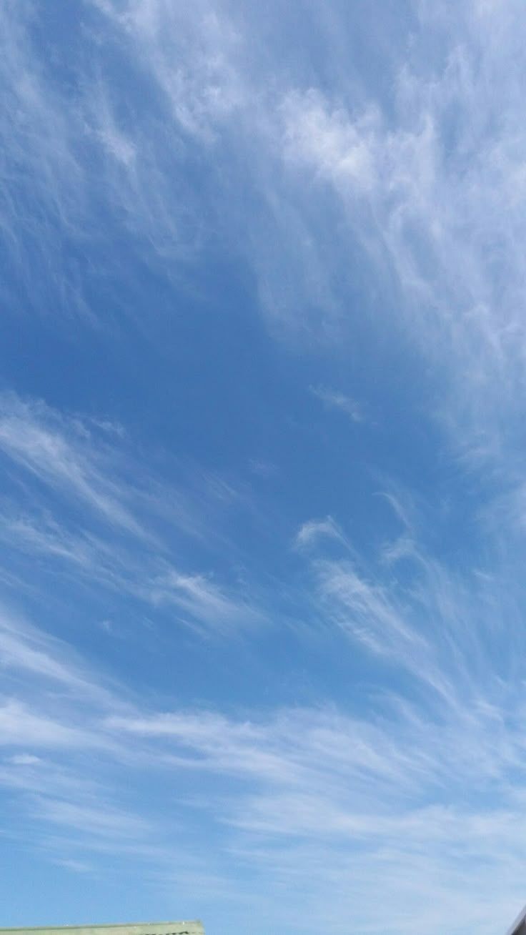 736x1308 Blue sky with wispy clouds. Clear blue sky photography, Relaxing nature background, Sky aesthetic