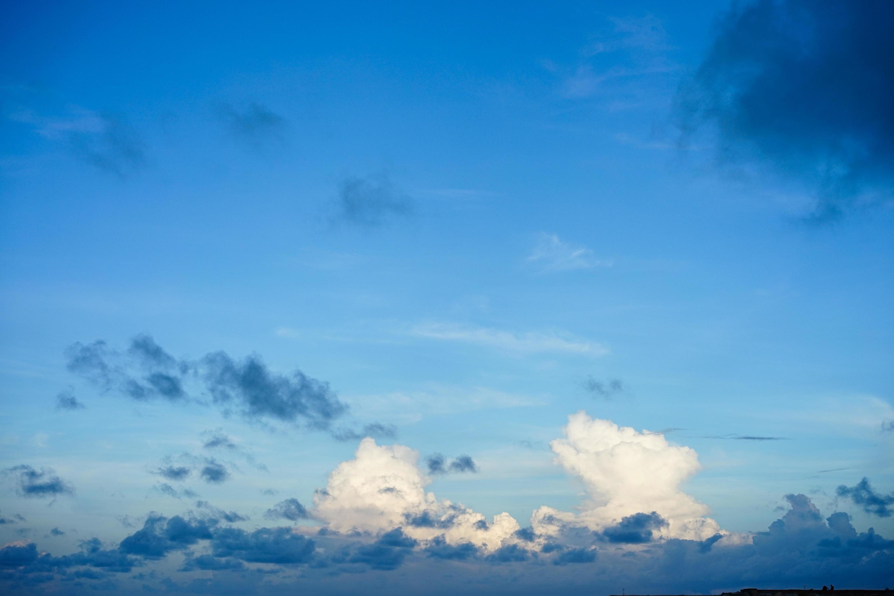 2940x1960 The sky was gloomy, covered with clouds and the air was cool. copy space for banner or wallpaper background