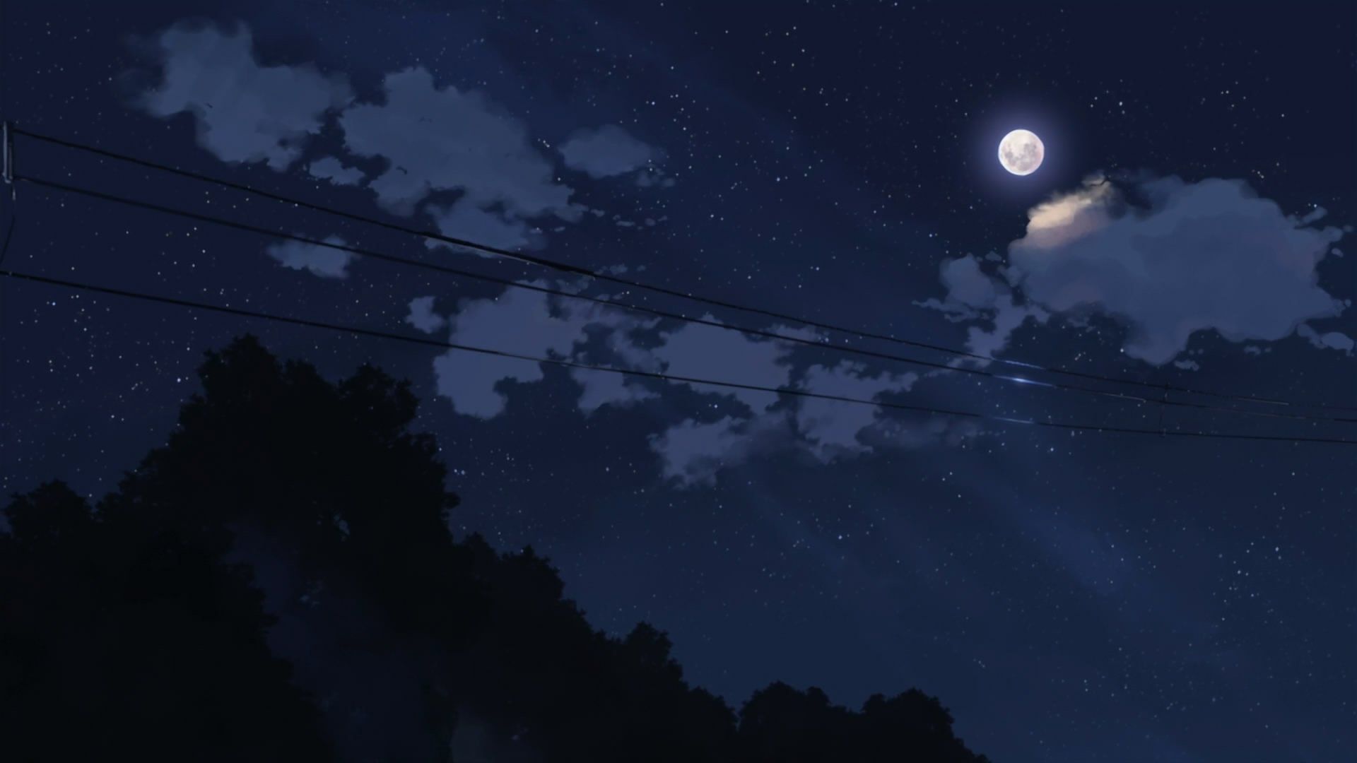 1920x1080 Anime Night Sky Wallpaper HD 106121