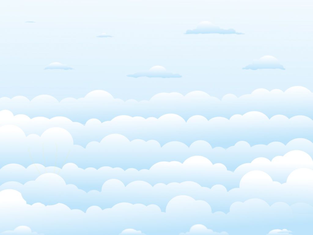 1024x768 Clear Sky Clouds Background. Nature Templates. Free PPT Grounds
