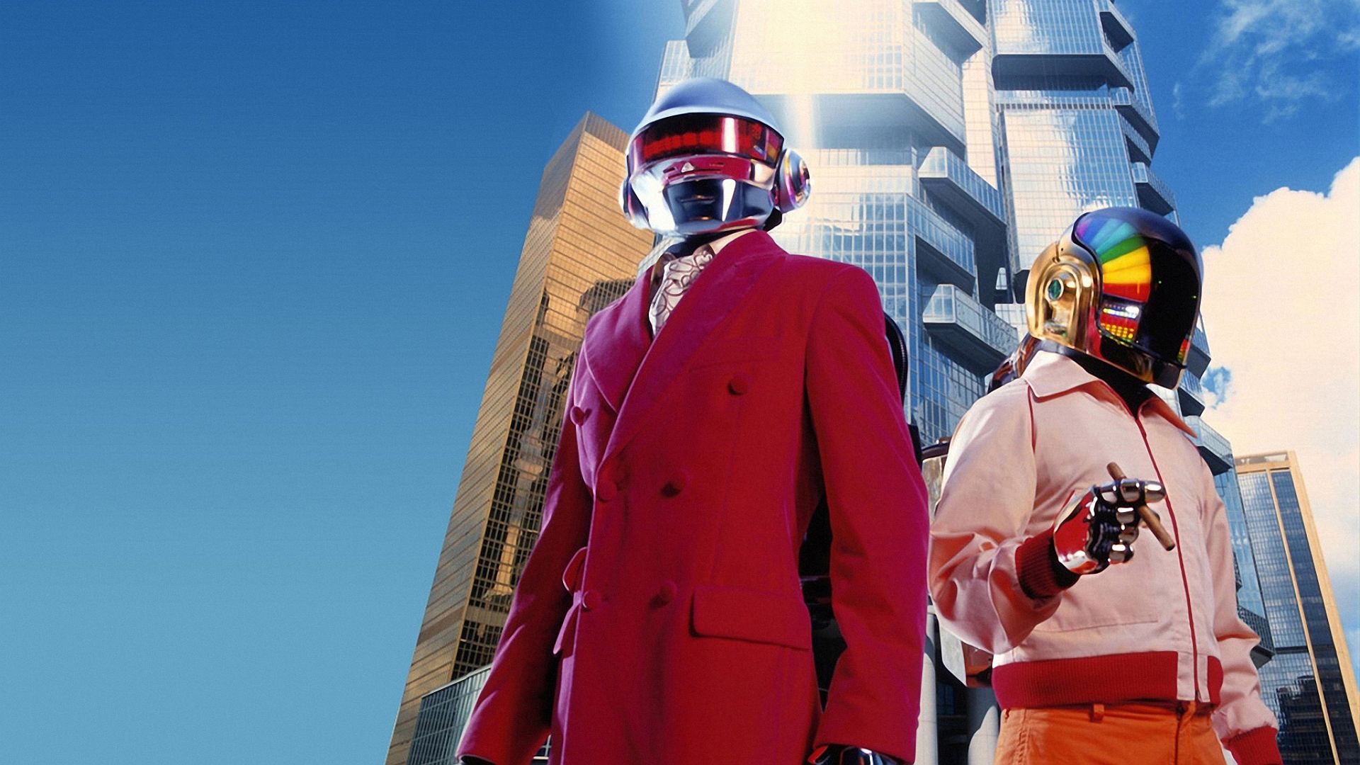 1920x1080 Daft Punk In Building Background HD Daft Punk Wallpaper
