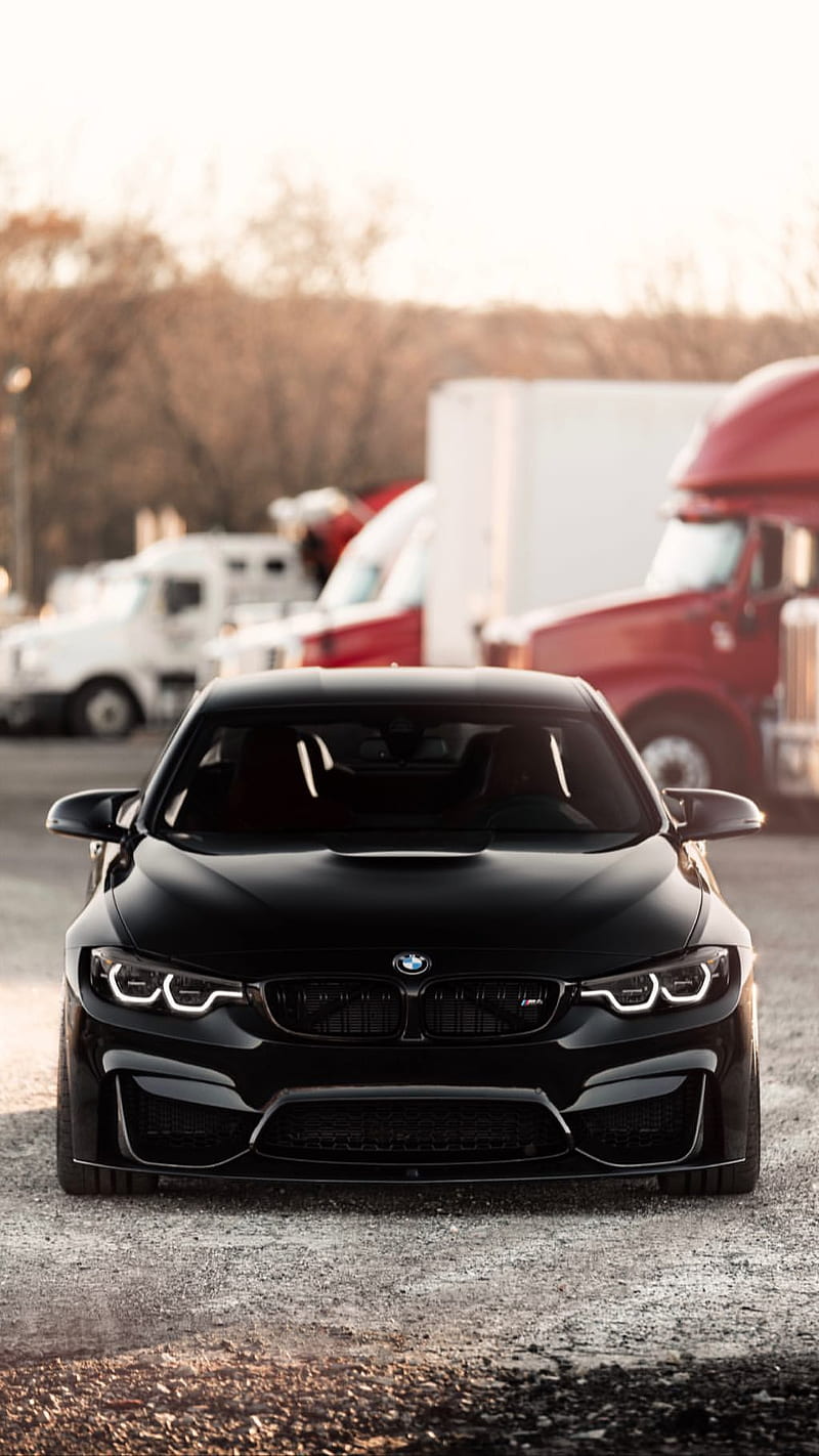 800x1422 BMW M black, bmw, car, coupe, f front view, m power, m vehicle, HD phone wallpaper