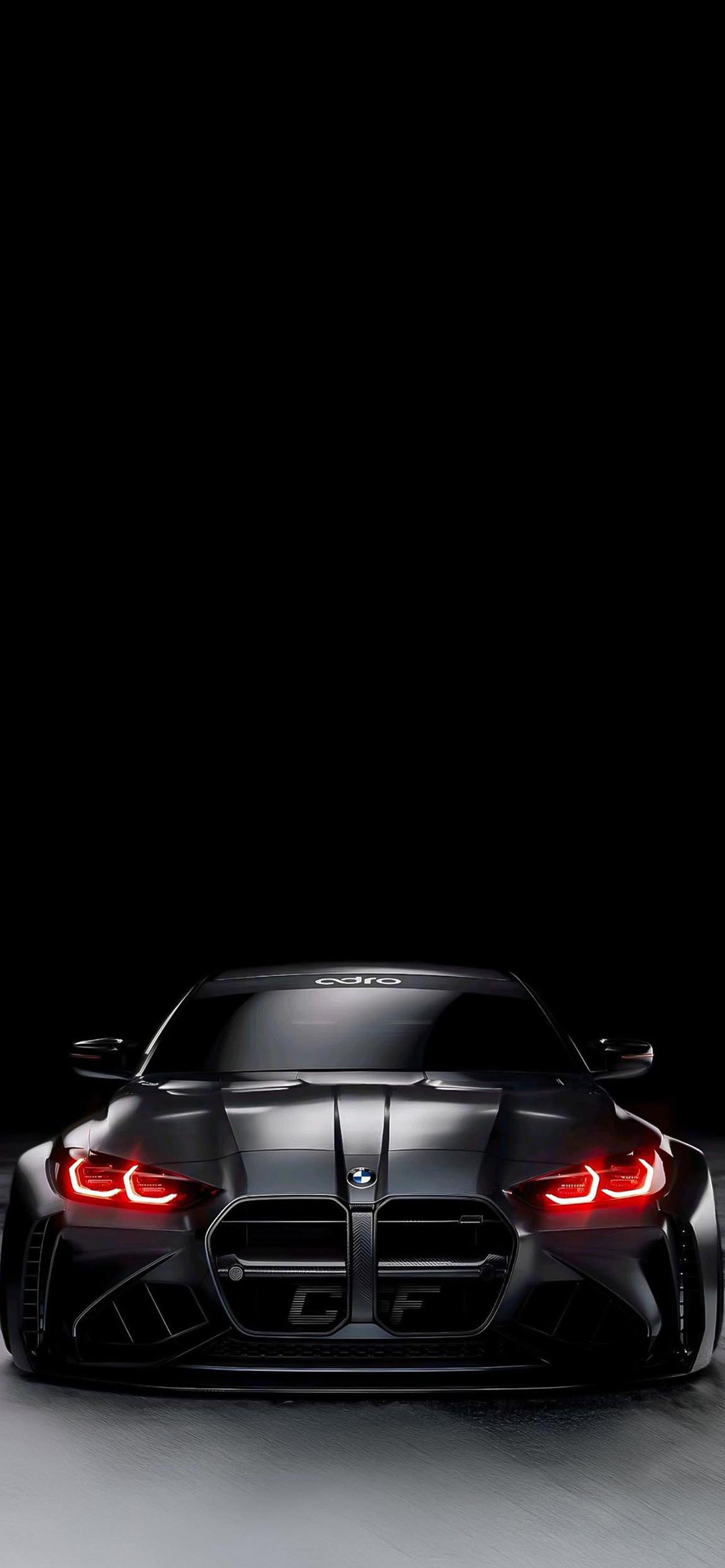 1326x2868 BMW M4 Black Front View Wallpaper Phone Wallpaper