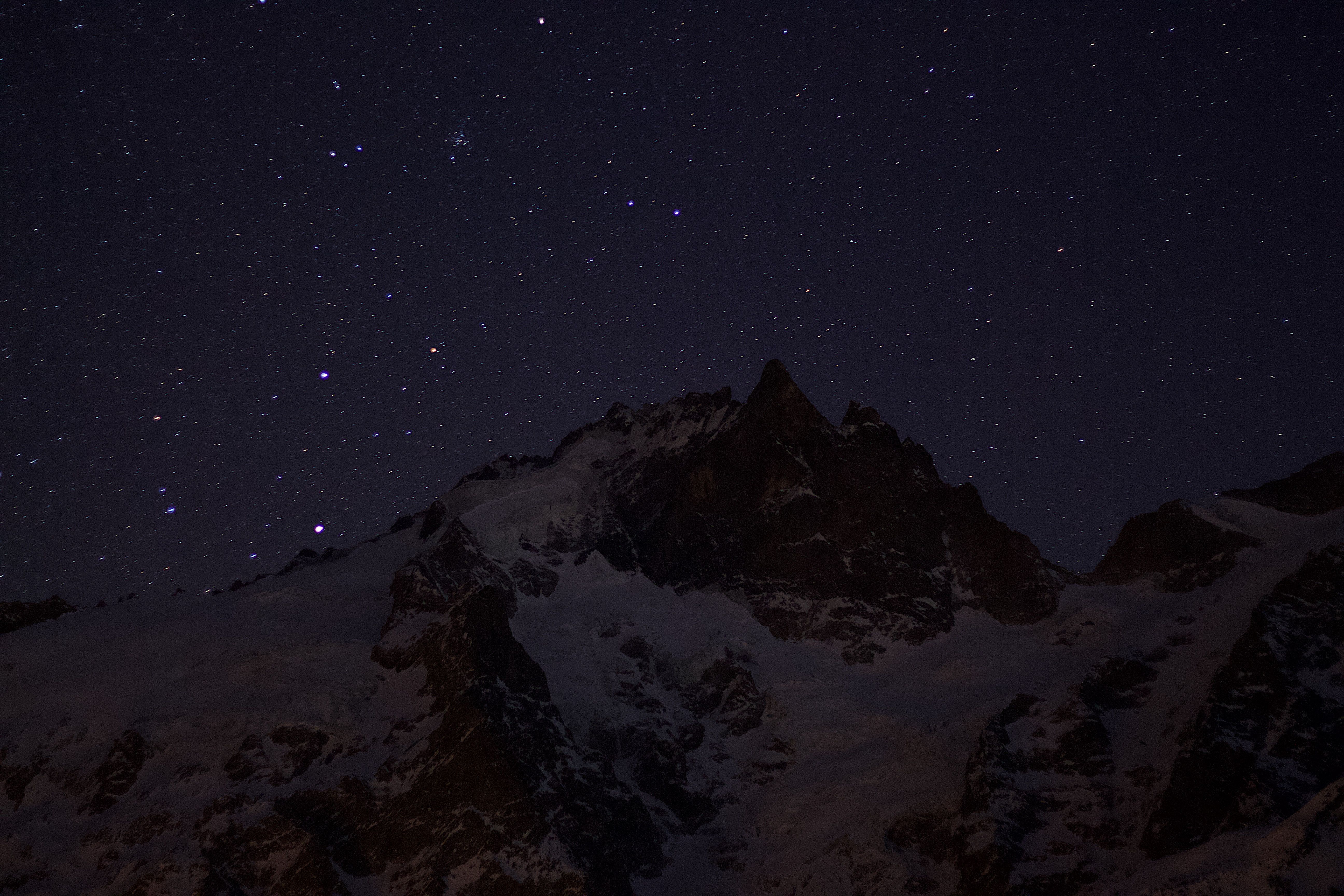 5184x3456 Photo of Mountain Under Starry Sky · Free