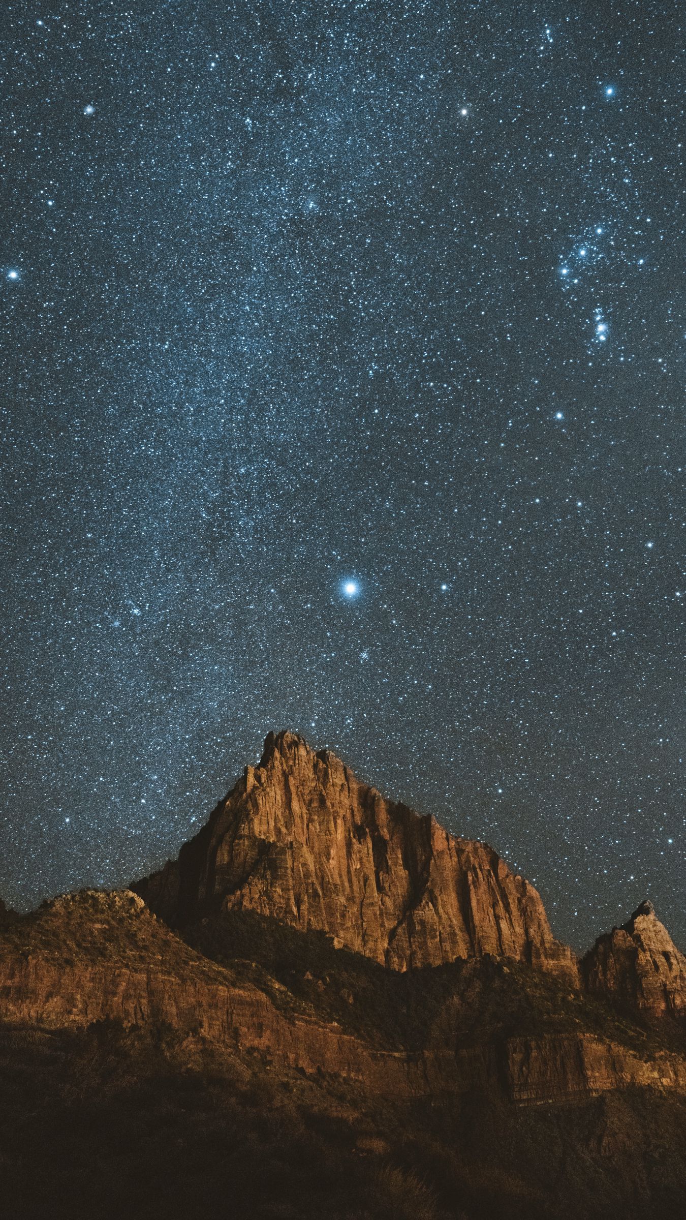 1350x2400 Download wallpaper 1350x2400 mountains, stars, starry sky, night, sky iphone 8+/7+/6s+/for parallax HD background