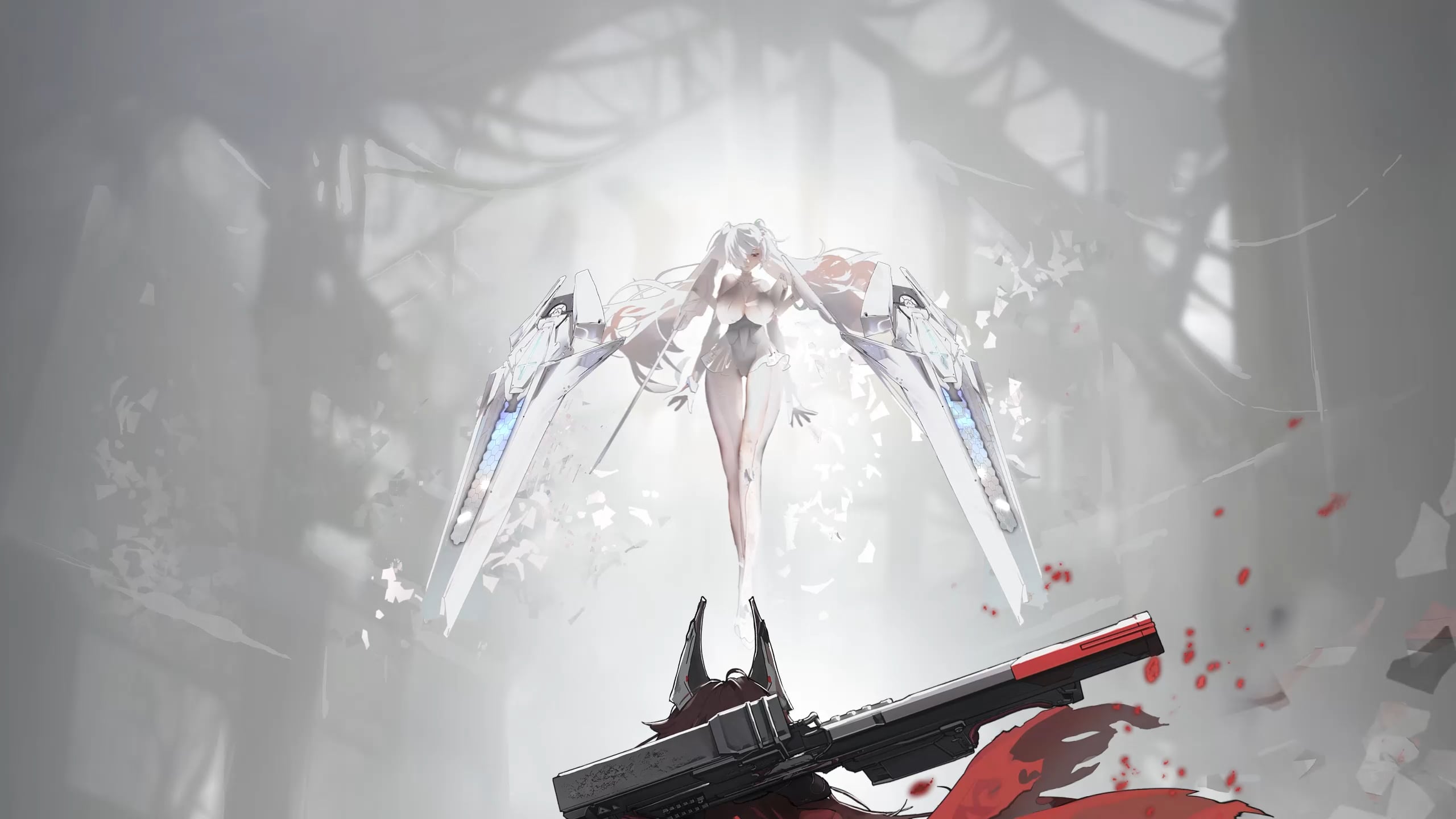2560x1440 I animated the Red Hood vs Anachiro wallpaper!