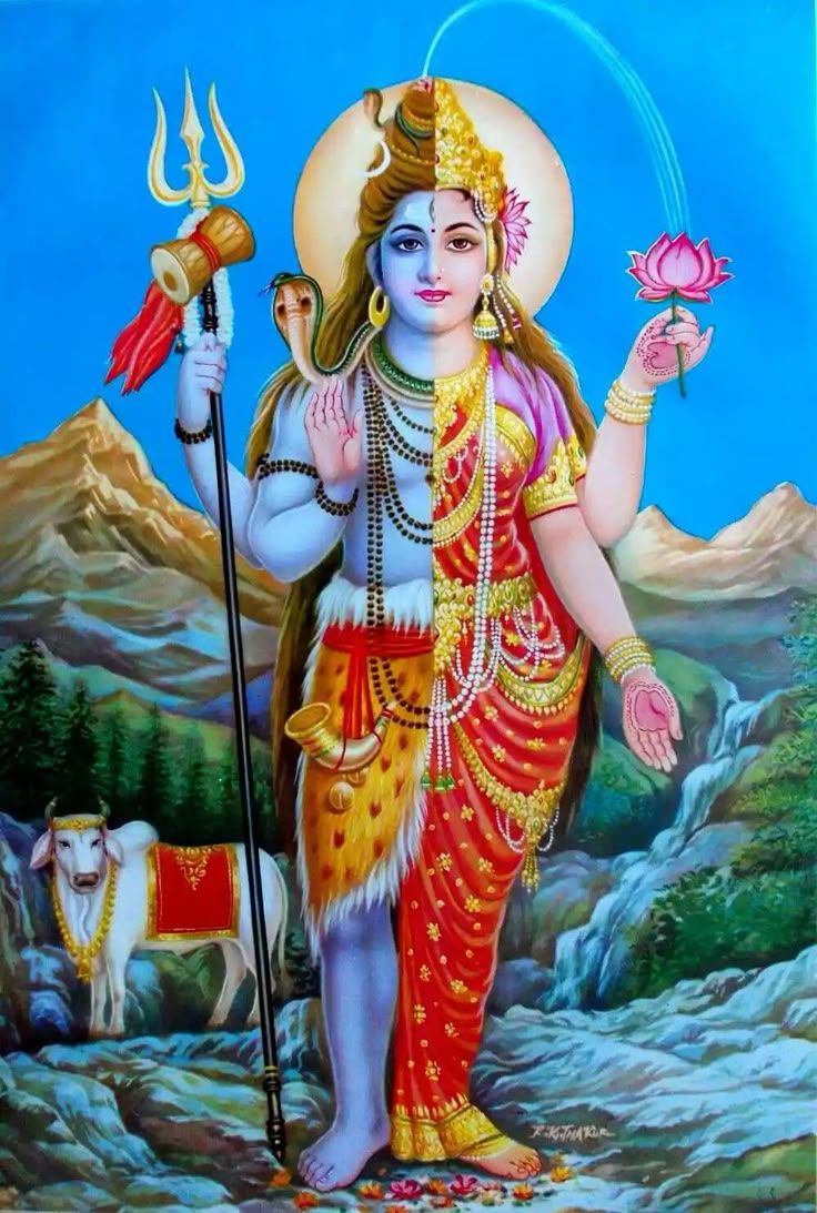 736x1093 Ardhnarishwar image. Ardhnarishwar HD wallpaper, Ardhanarishvara wallpaper, Shiva parvati image