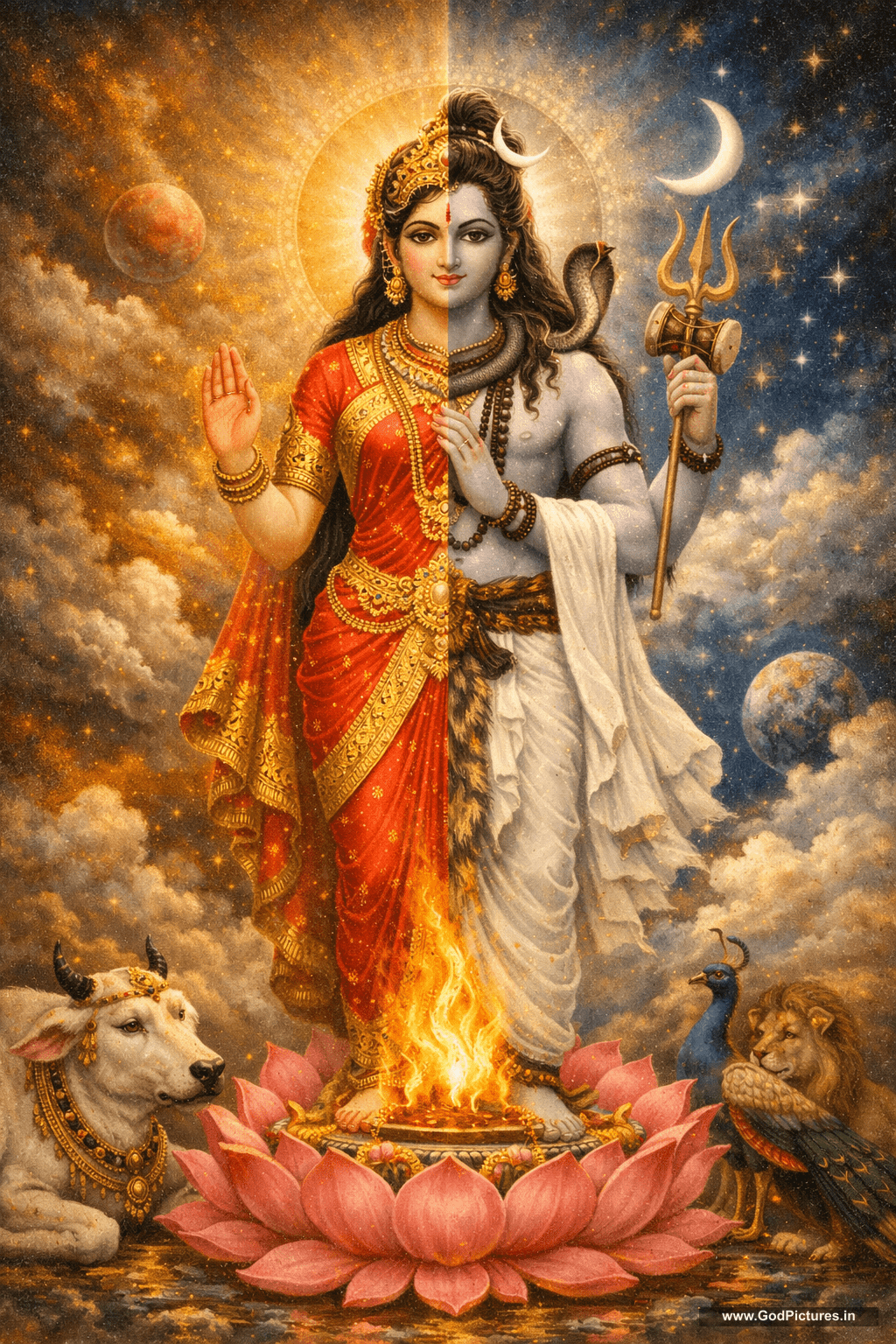 1024x1536 Ardhanarishvara Divine Unity