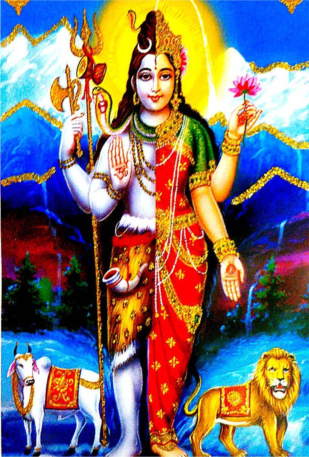 1013x1500 VCARTNOW Shiva Parvati Ardhanarishvara Adishakti Shiv Parivar Religious Frame Price In India VCARTNOW Shiva Parvati Ardhanarishvara Adishakti Shiv Parivar Religious Frame Online At