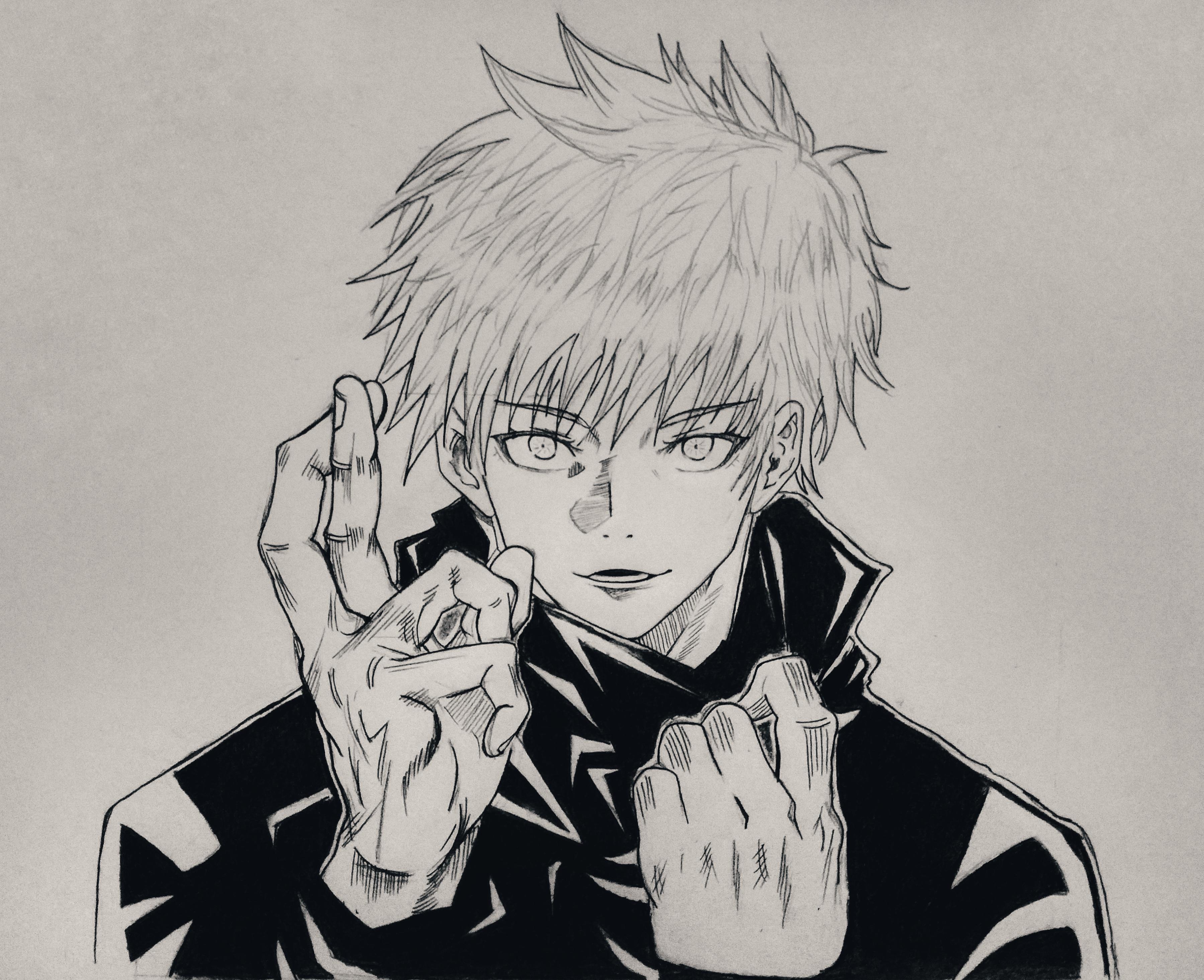 3599x2928 I drew Gojo