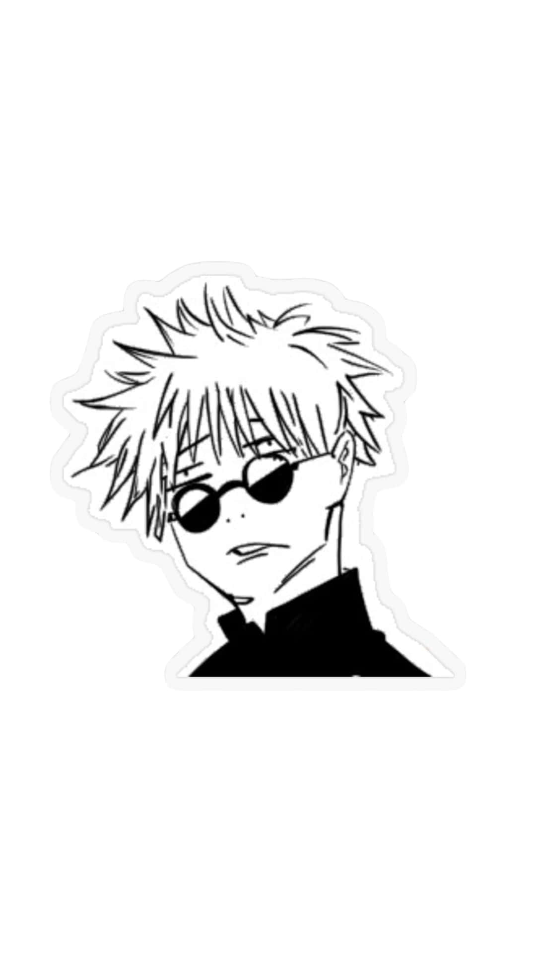 1080x1920 Download Gojo Satoru Funny Face Sticker Wallpaper