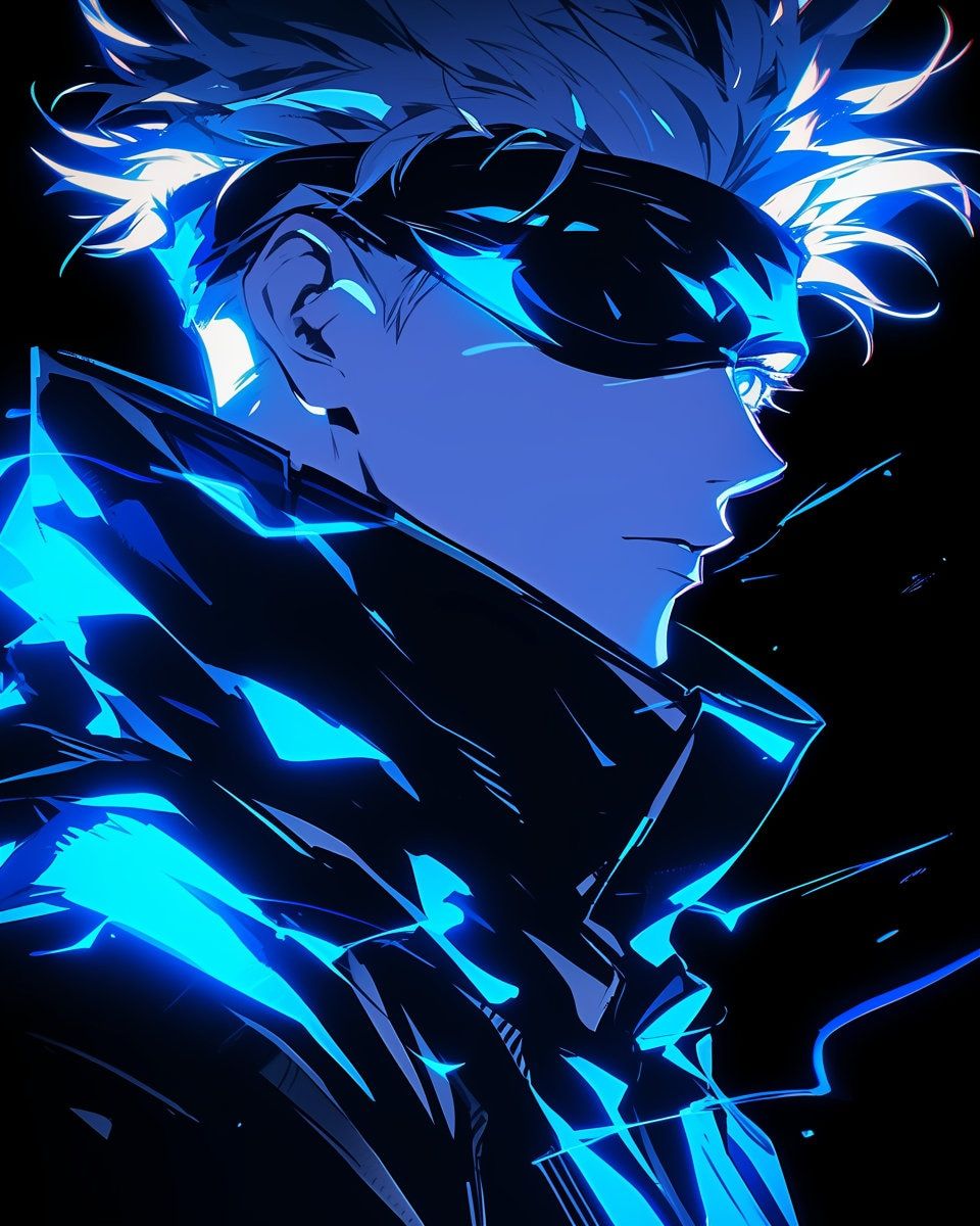 960x1200 Gojo Satoru Neon Art Prints: Jujutsu Kaisen, 4K Wallpaper (4K Digital Download)